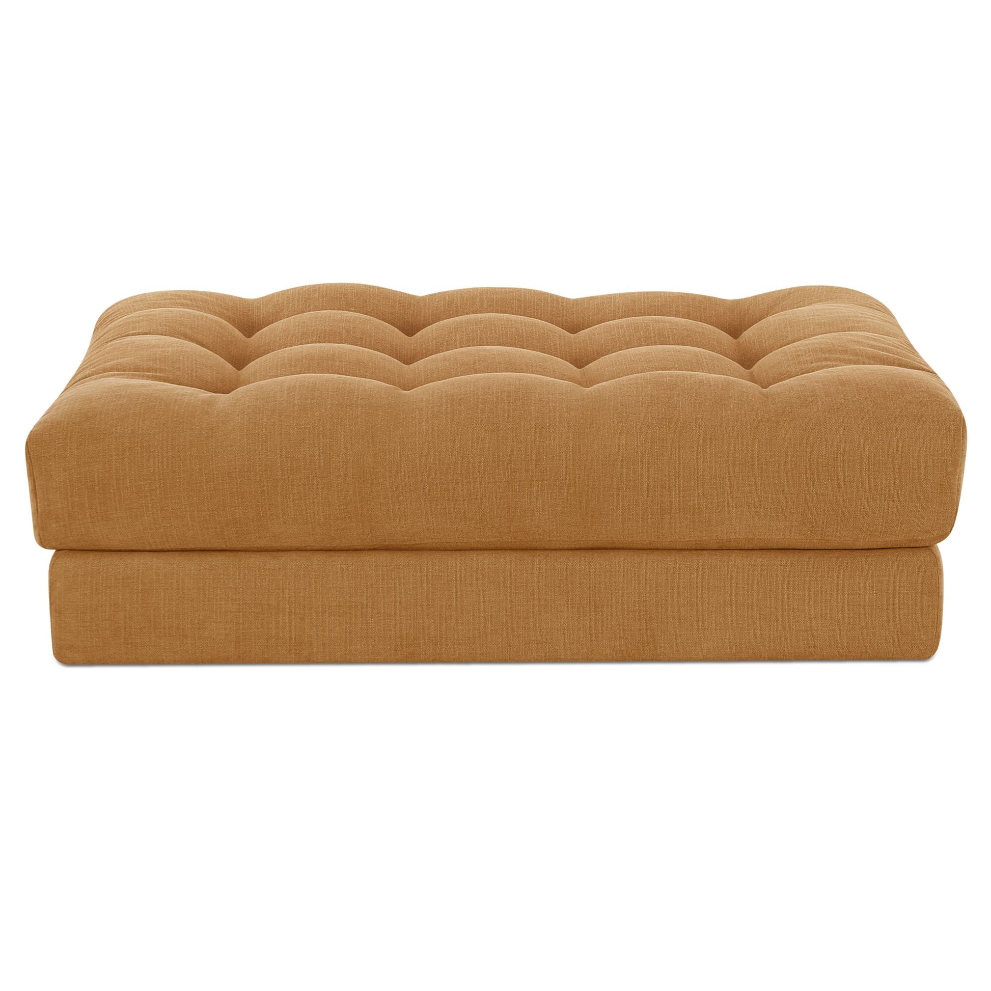 Davie Golden Yellow Ottoman - Ornate Home