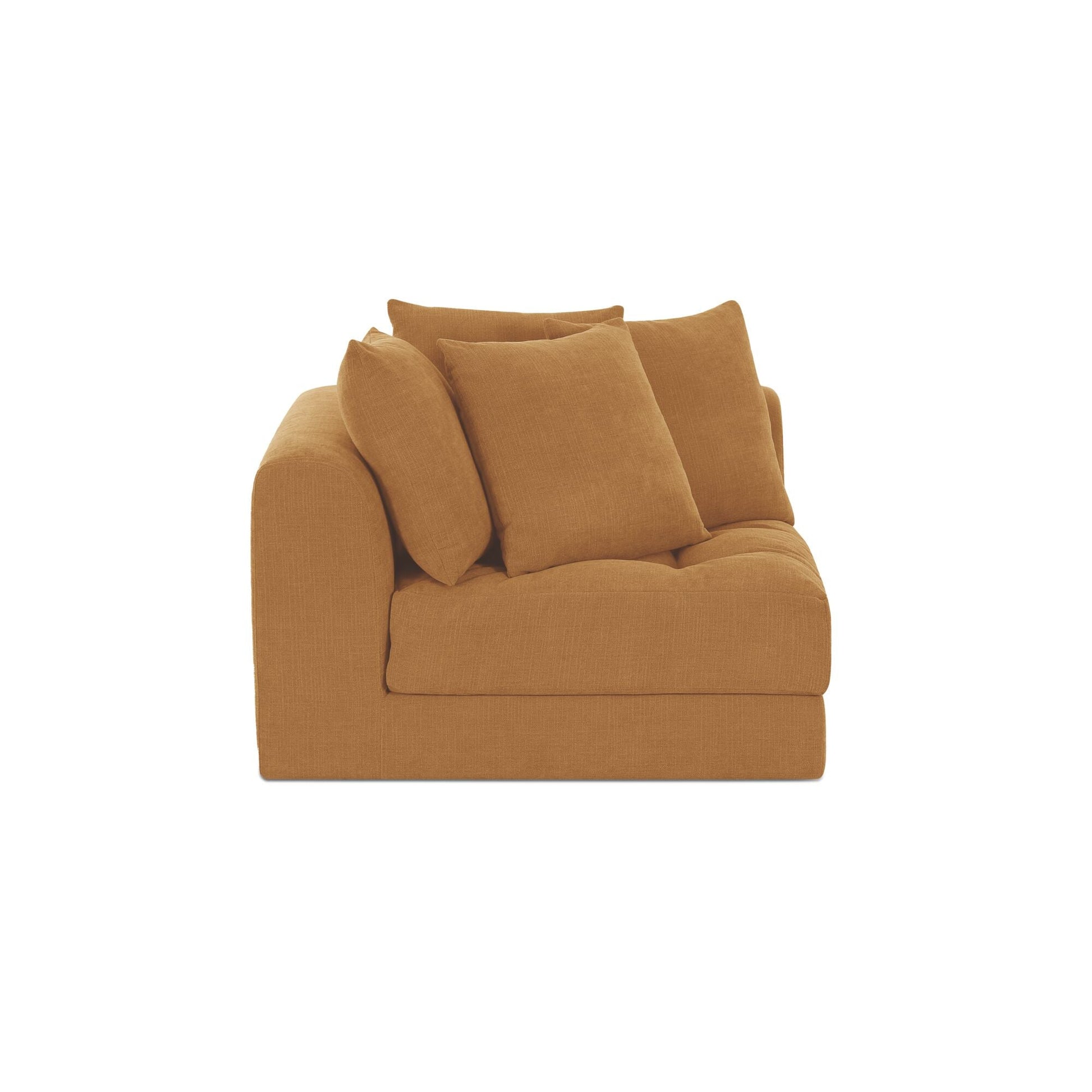 Davie Golden Yellow Right Arm Facing Chair - Ornate Home