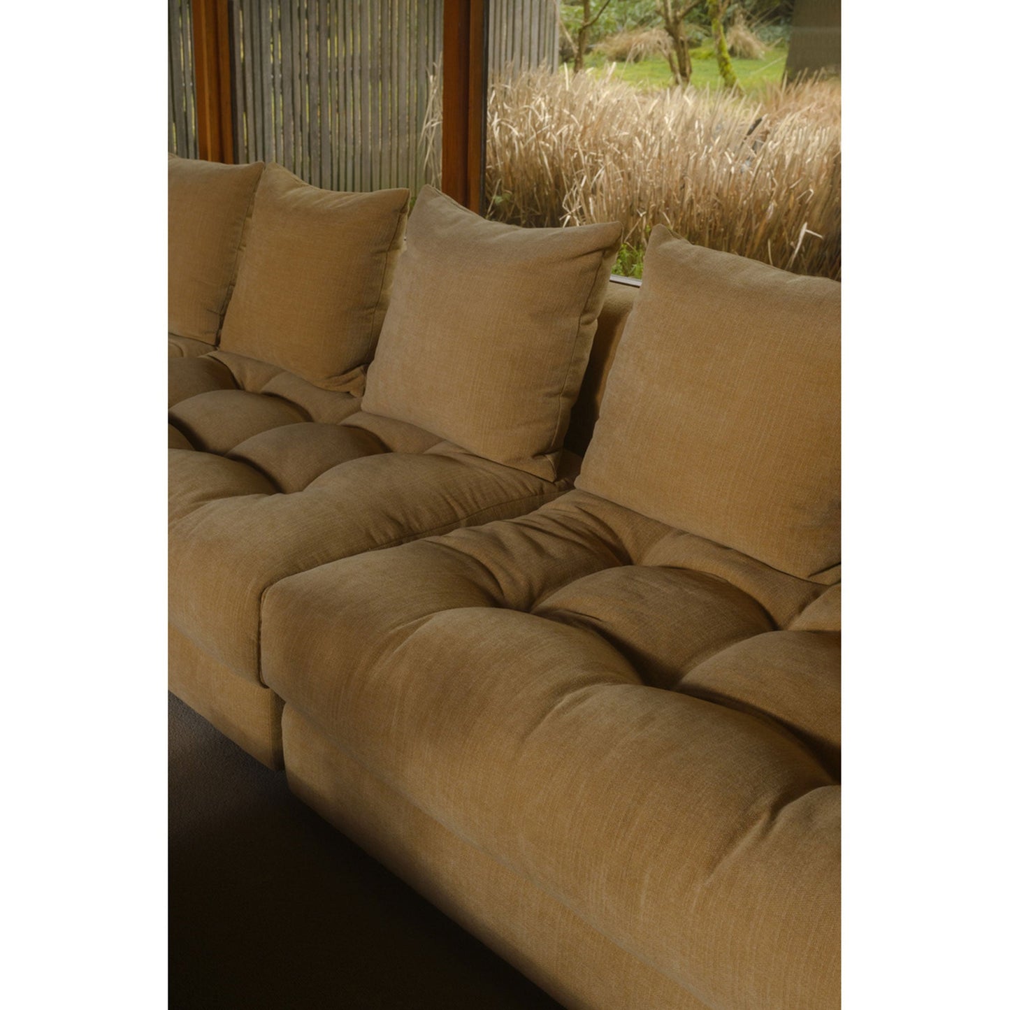 Davie Golden Yellow Right Arm Facing Chair - Ornate Home