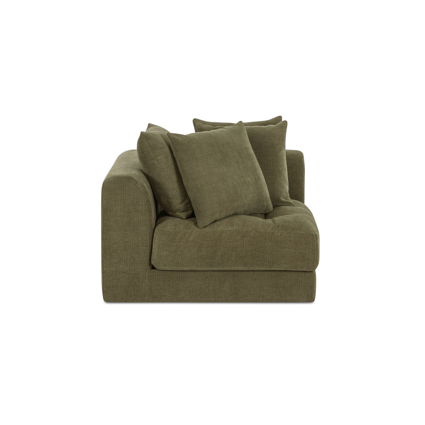 Davie Olive Corner Chair - Ornate Home