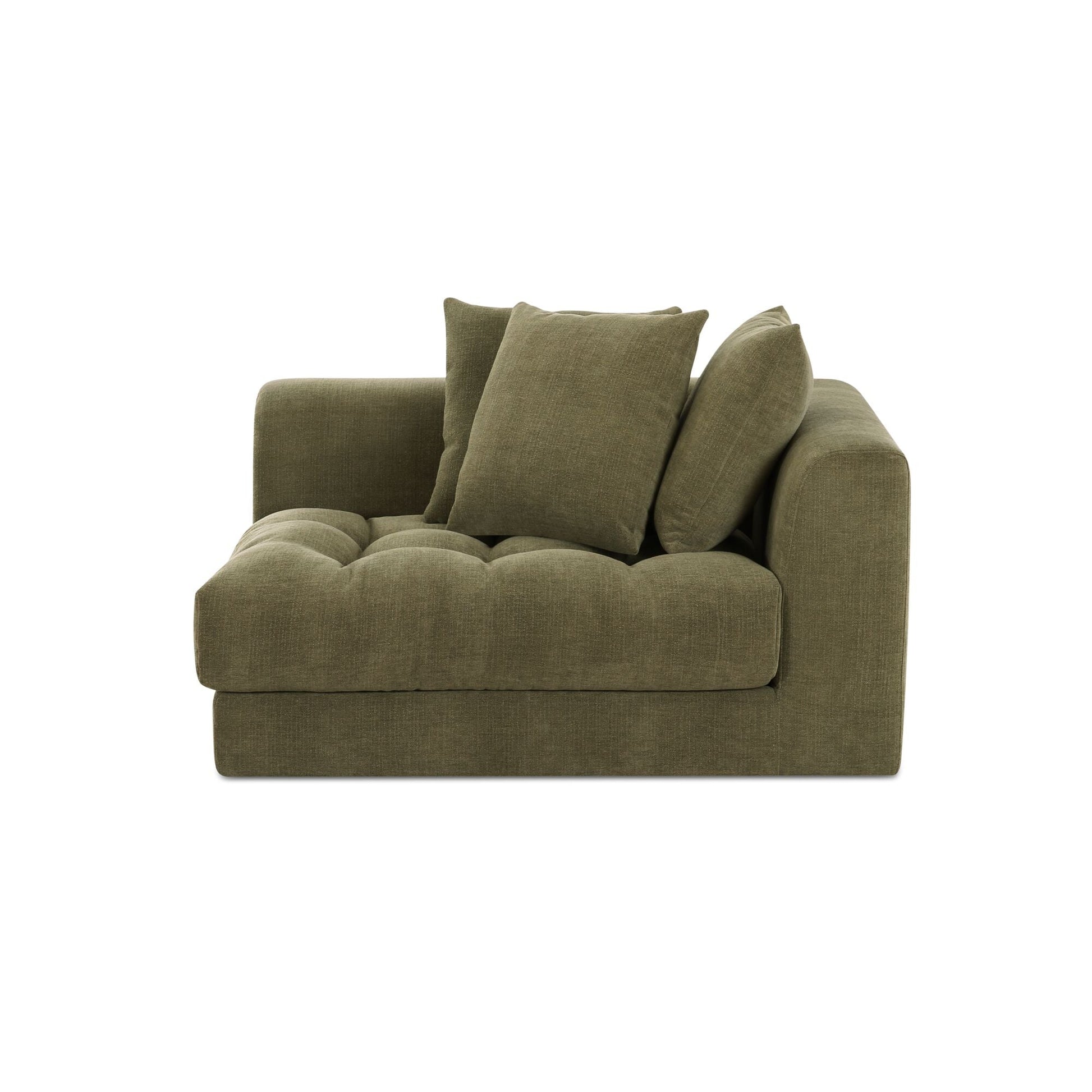 Davie Olive Right Arm Facing Chair - Ornate Home