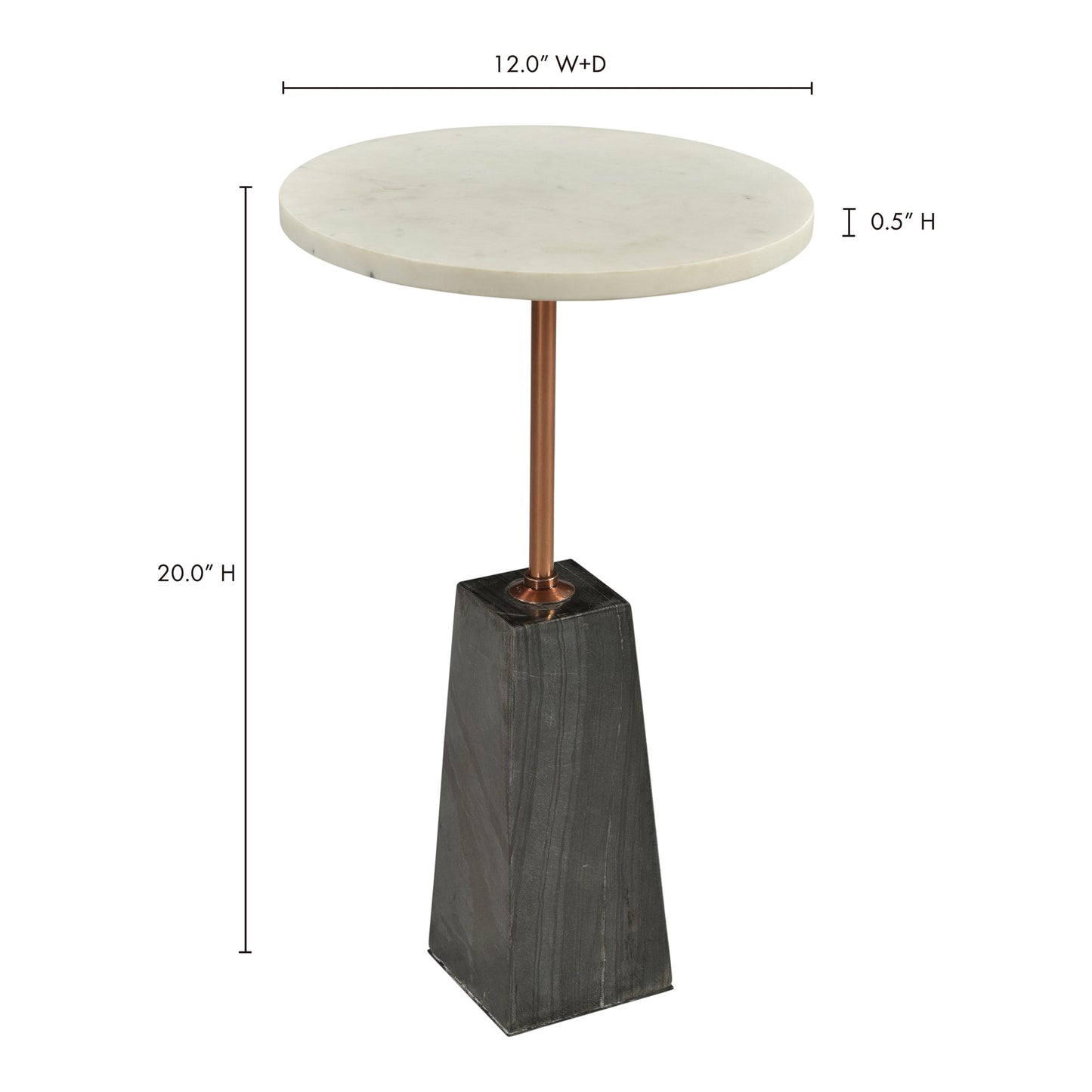 Dawn White Accent Table - Ornate Home