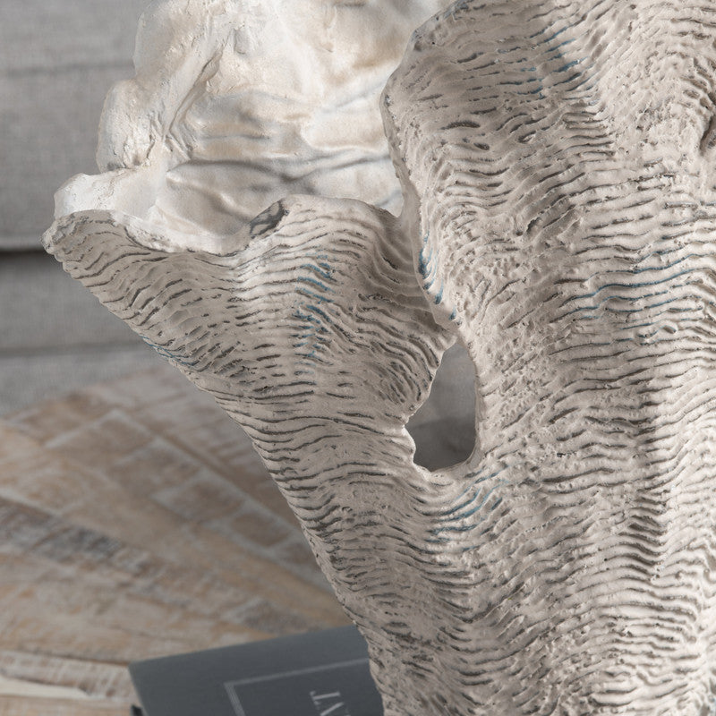 Deacon Large White Coral Sculpture - Ornate Home