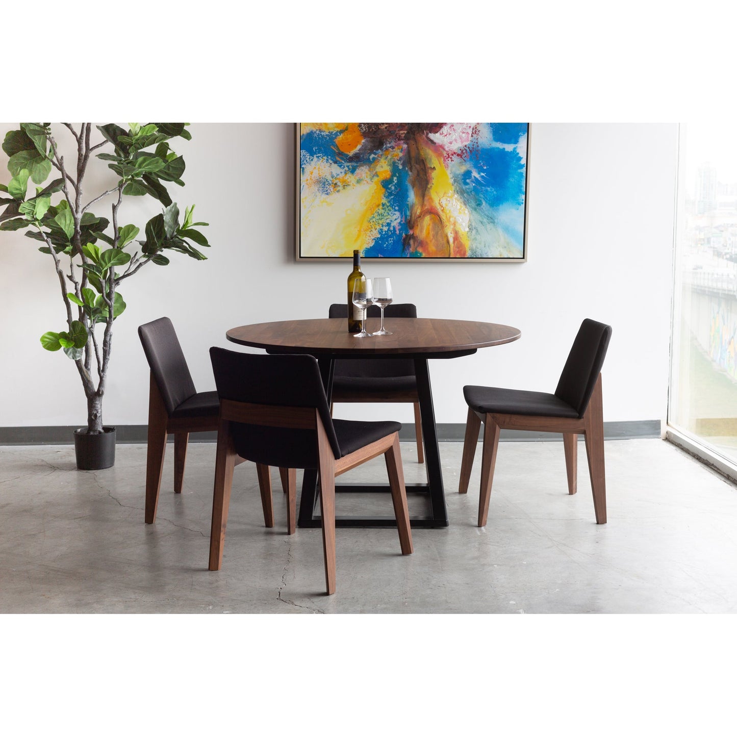 Deco Black Dining Chair (Set of 2) - Ornate Home