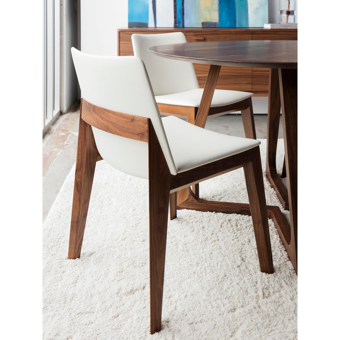 Deco Cream White Dining Chair (Set of 2) - Ornate Home