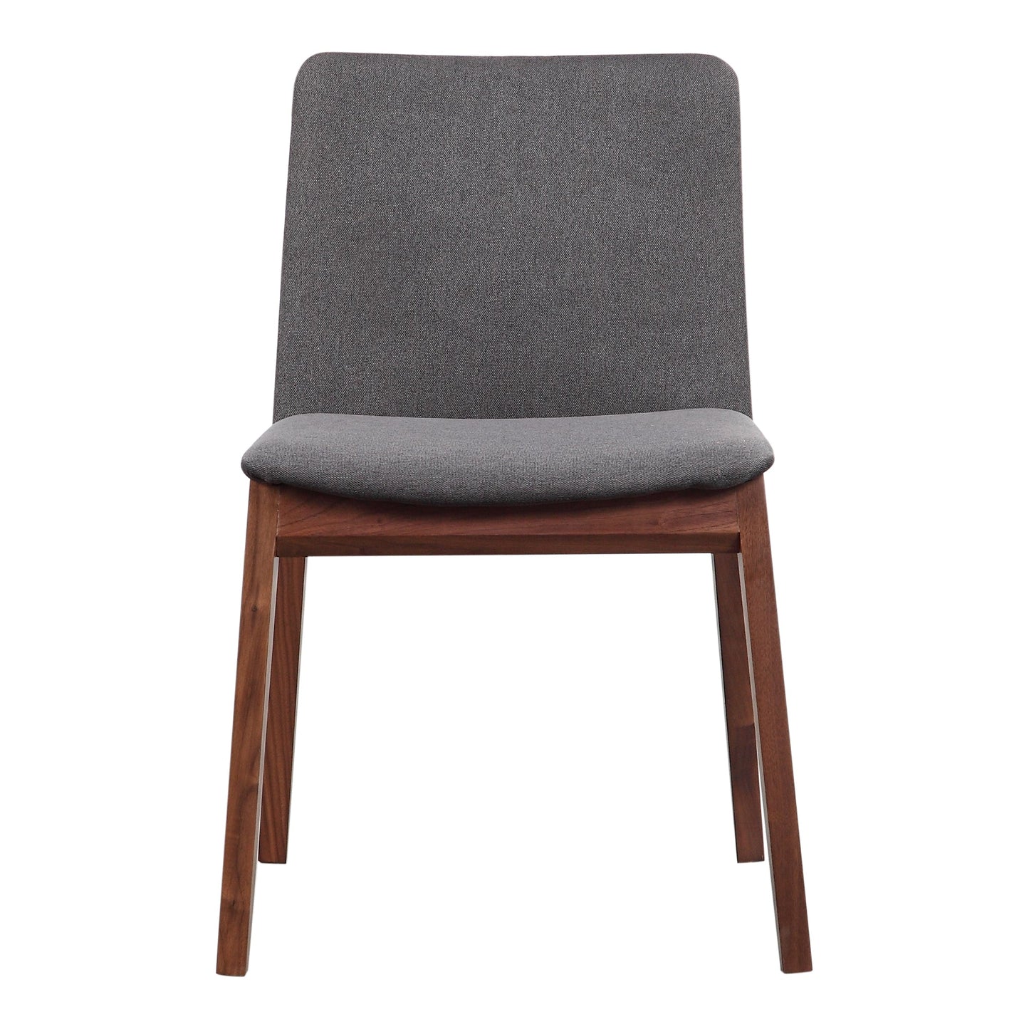 Deco Dark Grey/Natural Walnut Dining Chair (Set of 2) - Ornate Home