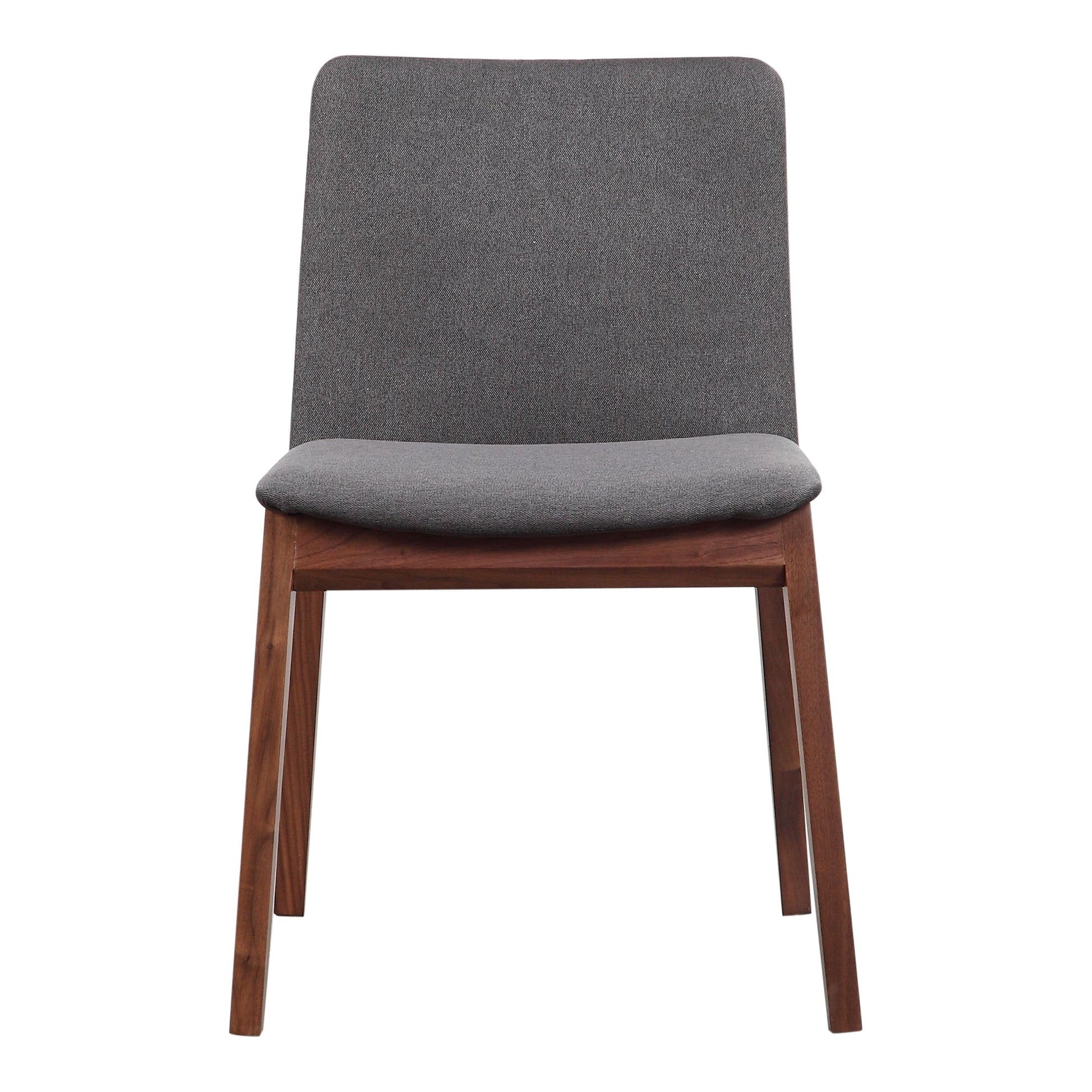 Deco Dark Grey/Natural Walnut Dining Chair (Set of 2) - Ornate Home