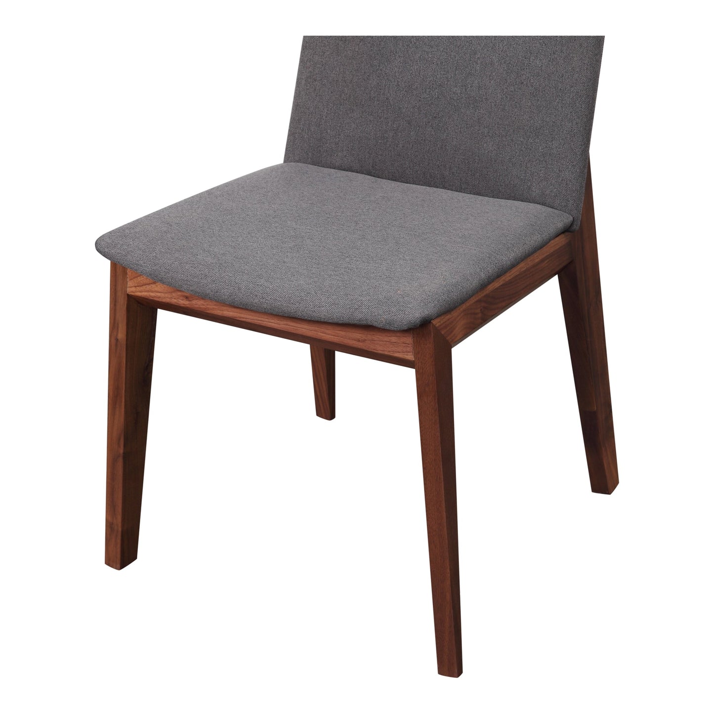 Deco Dark Grey/Natural Walnut Dining Chair (Set of 2) - Ornate Home