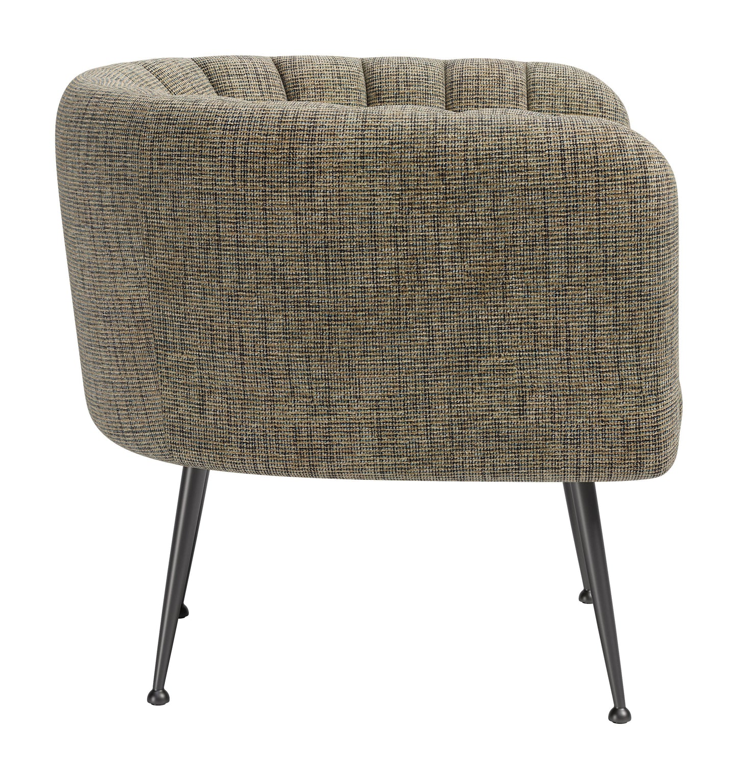 Deco Green Tweed Accent Chair - Ornate Home