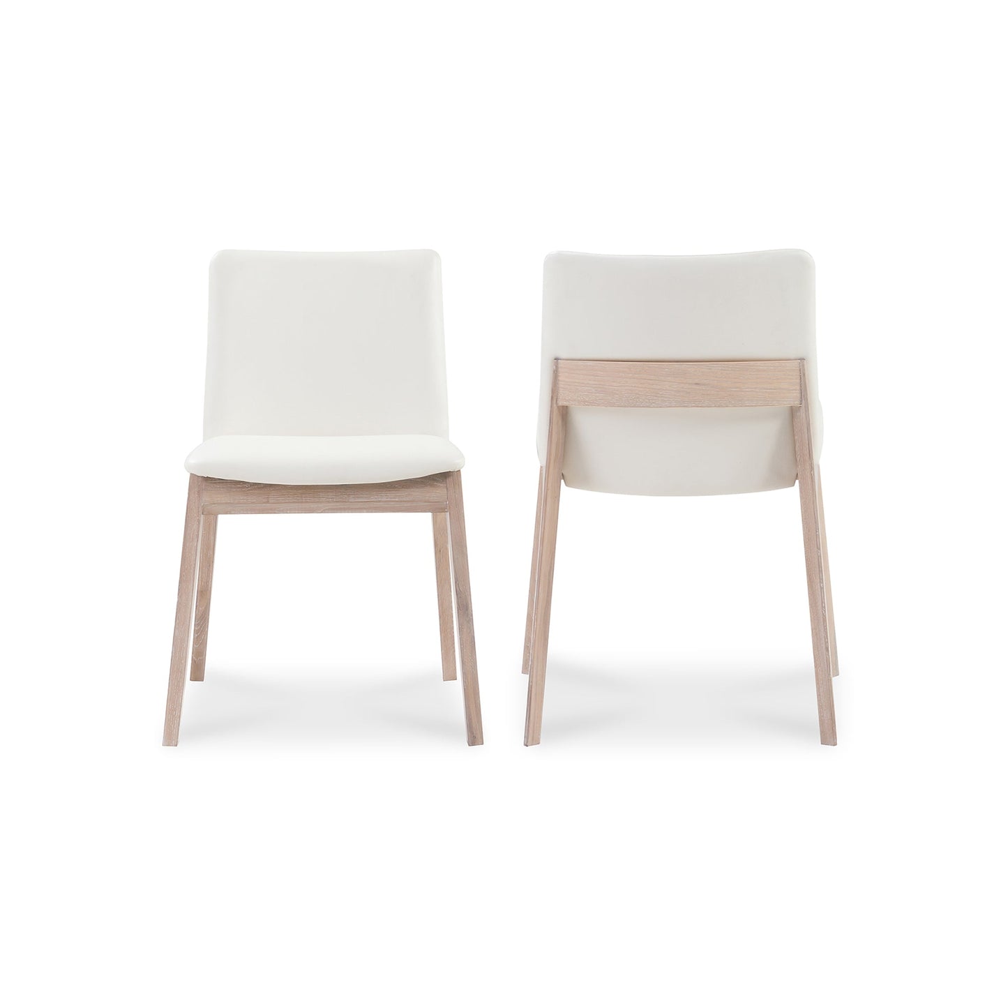 Deco White Dining Chair Cream (Set of 2) - Ornate Home