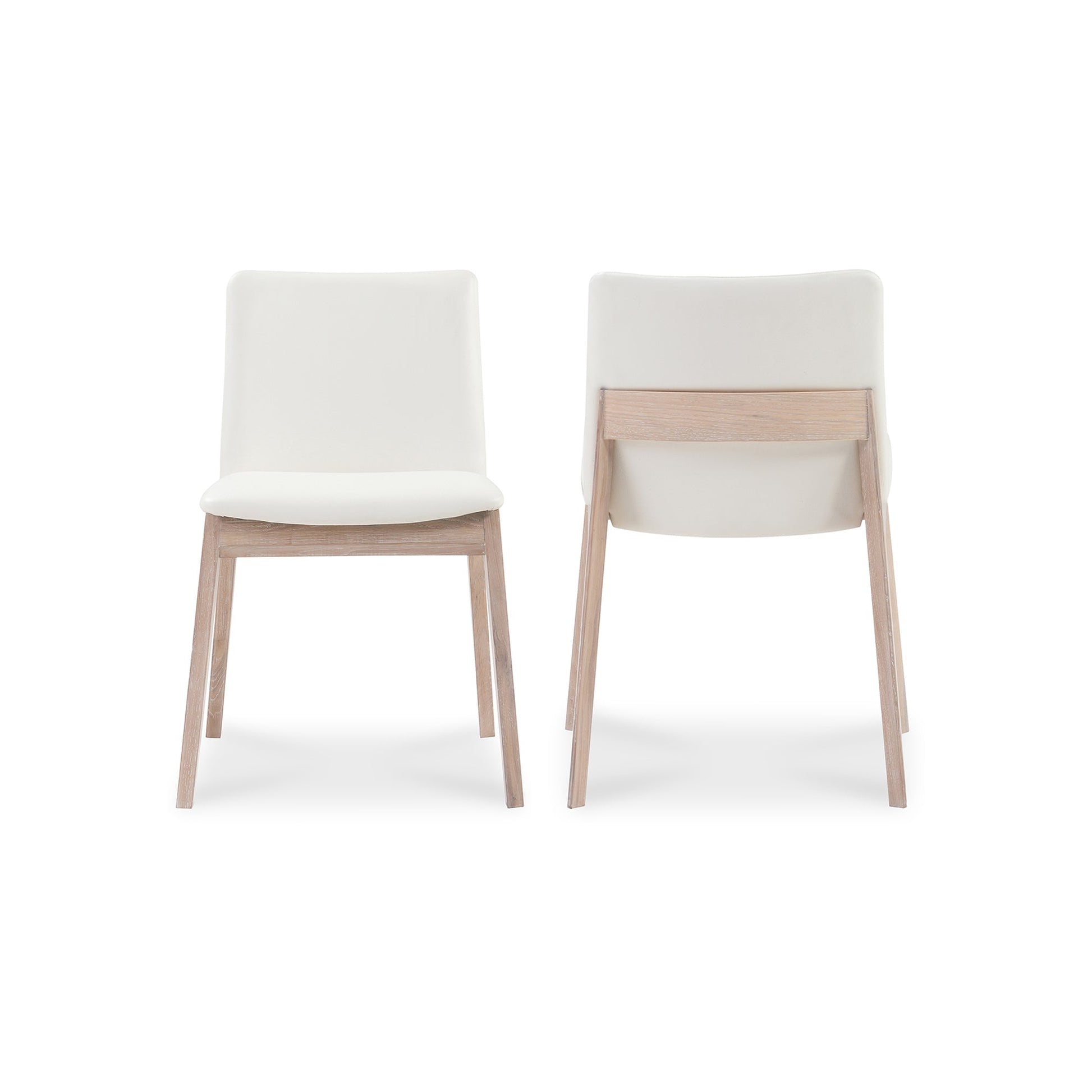 Deco White Dining Chair Cream (Set of 2) - Ornate Home