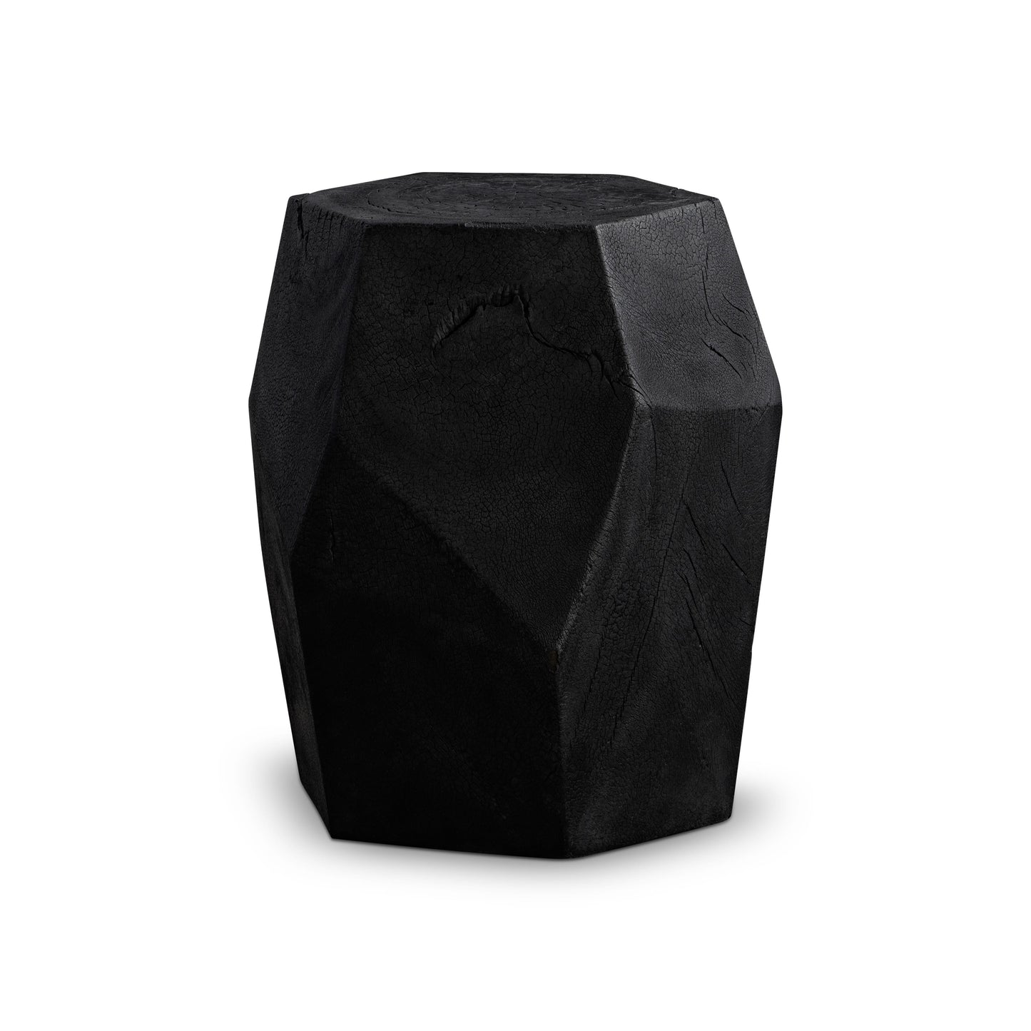 Dee Black Burn Accent Table - Ornate Home