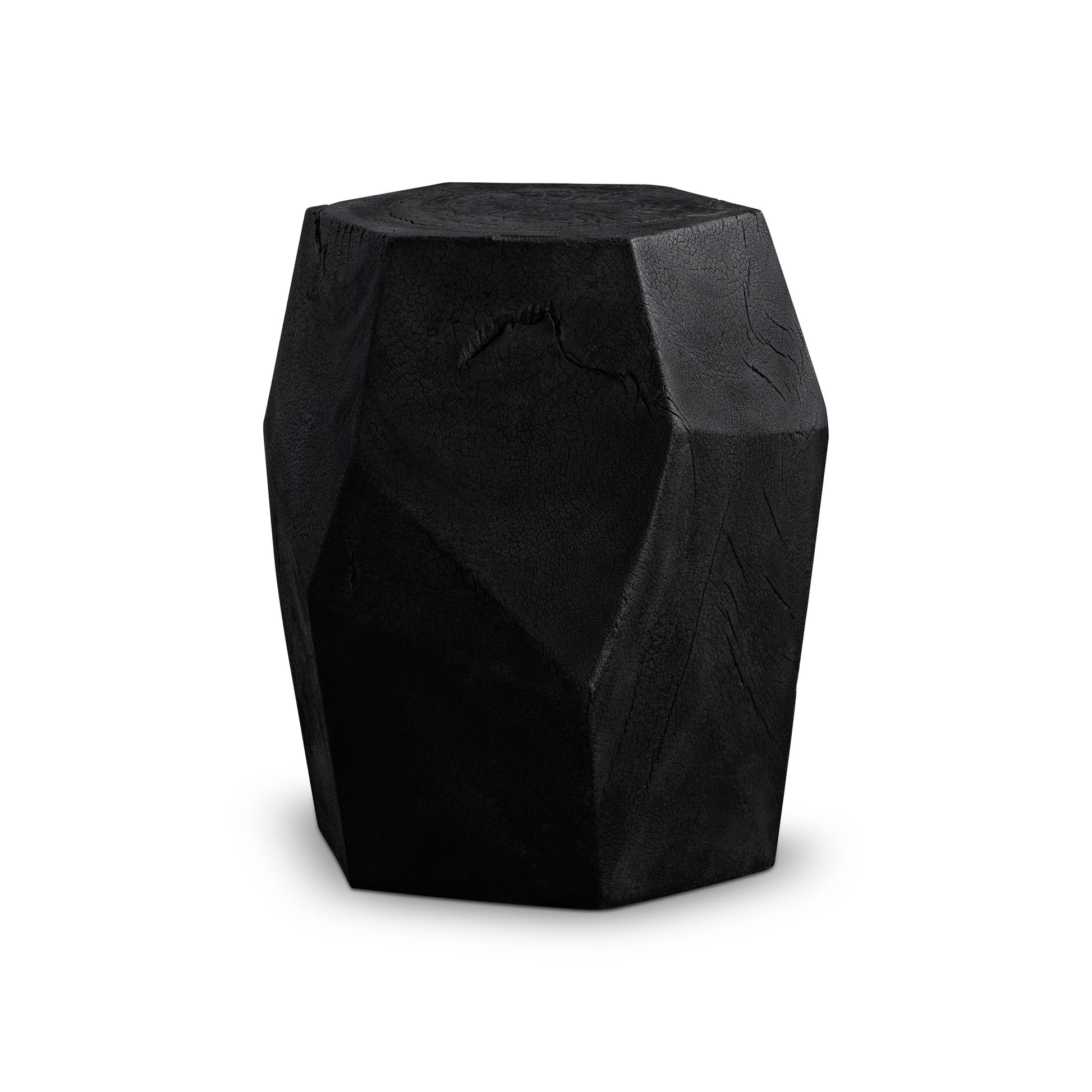 Dee Black Burn Accent Table - Ornate Home