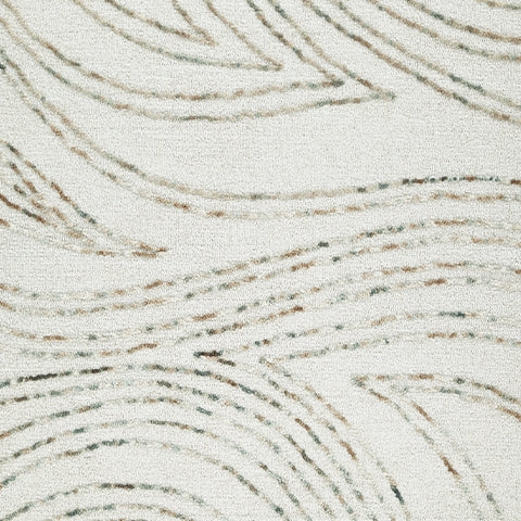 Deenbury Ivory/Green/Brown Medium Rug- Viva Furn