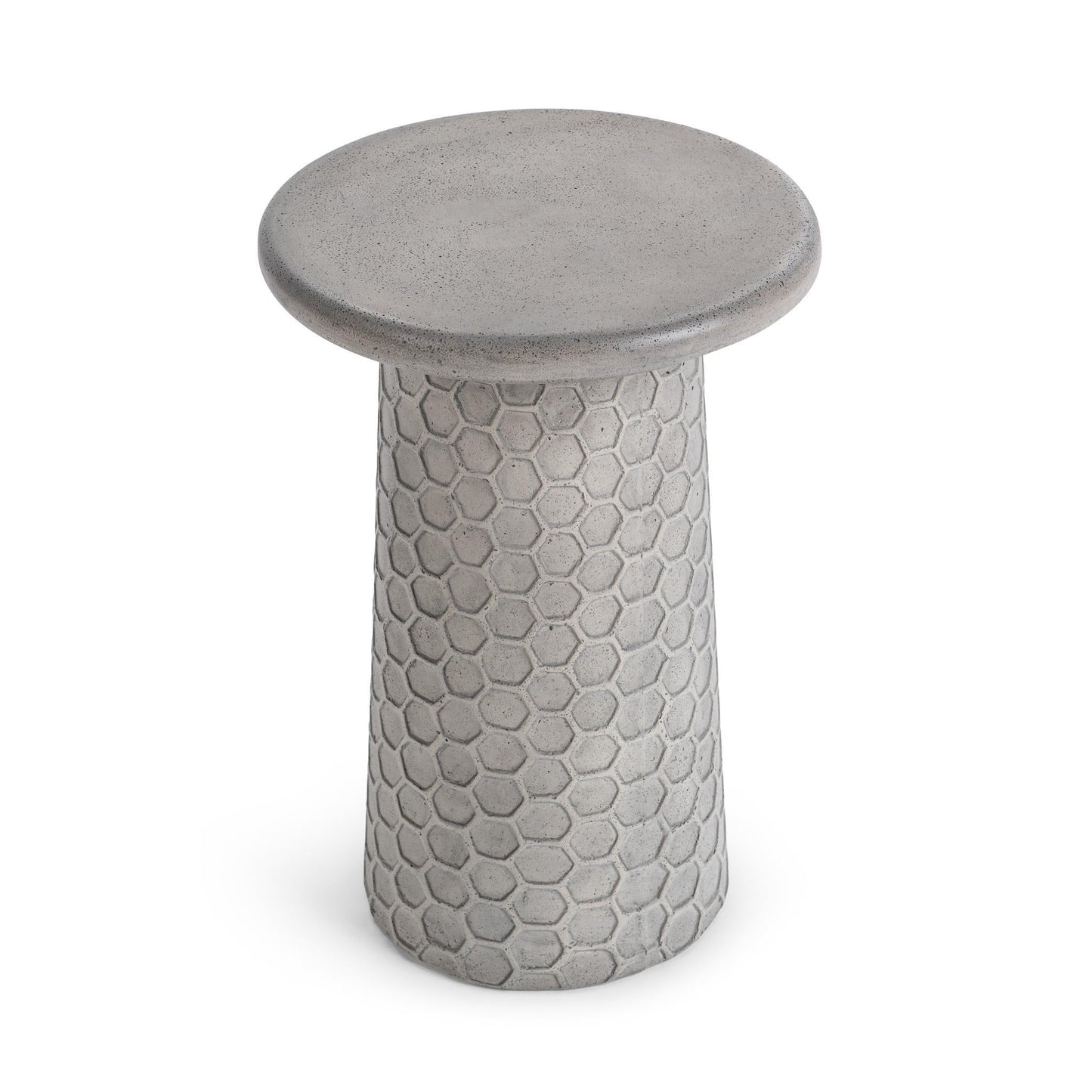 Delaine Light Gray Outdoor Accent Table - Ornate Home