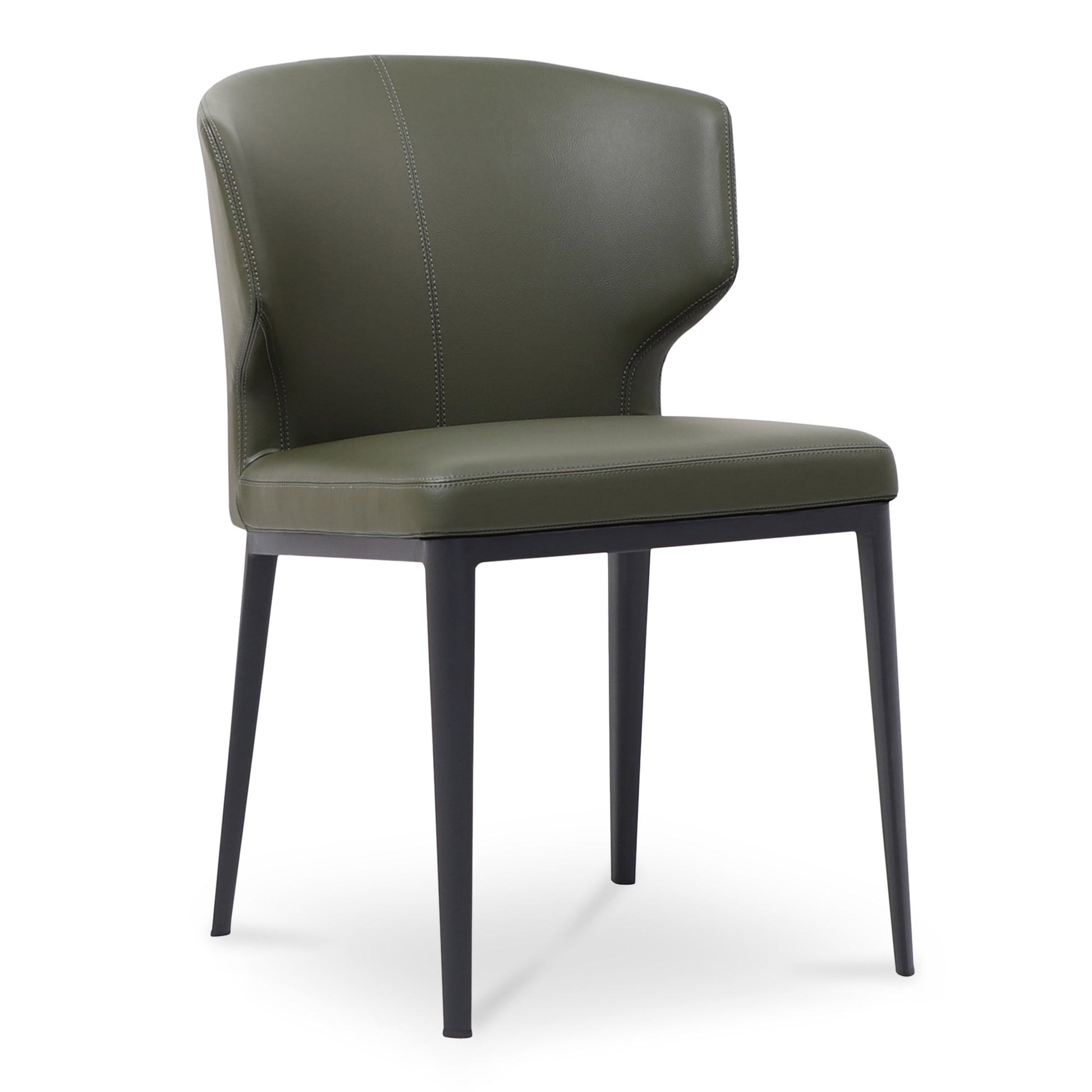 Delaney Dark Green Dining Chair (Set of 2) - Ornate Home