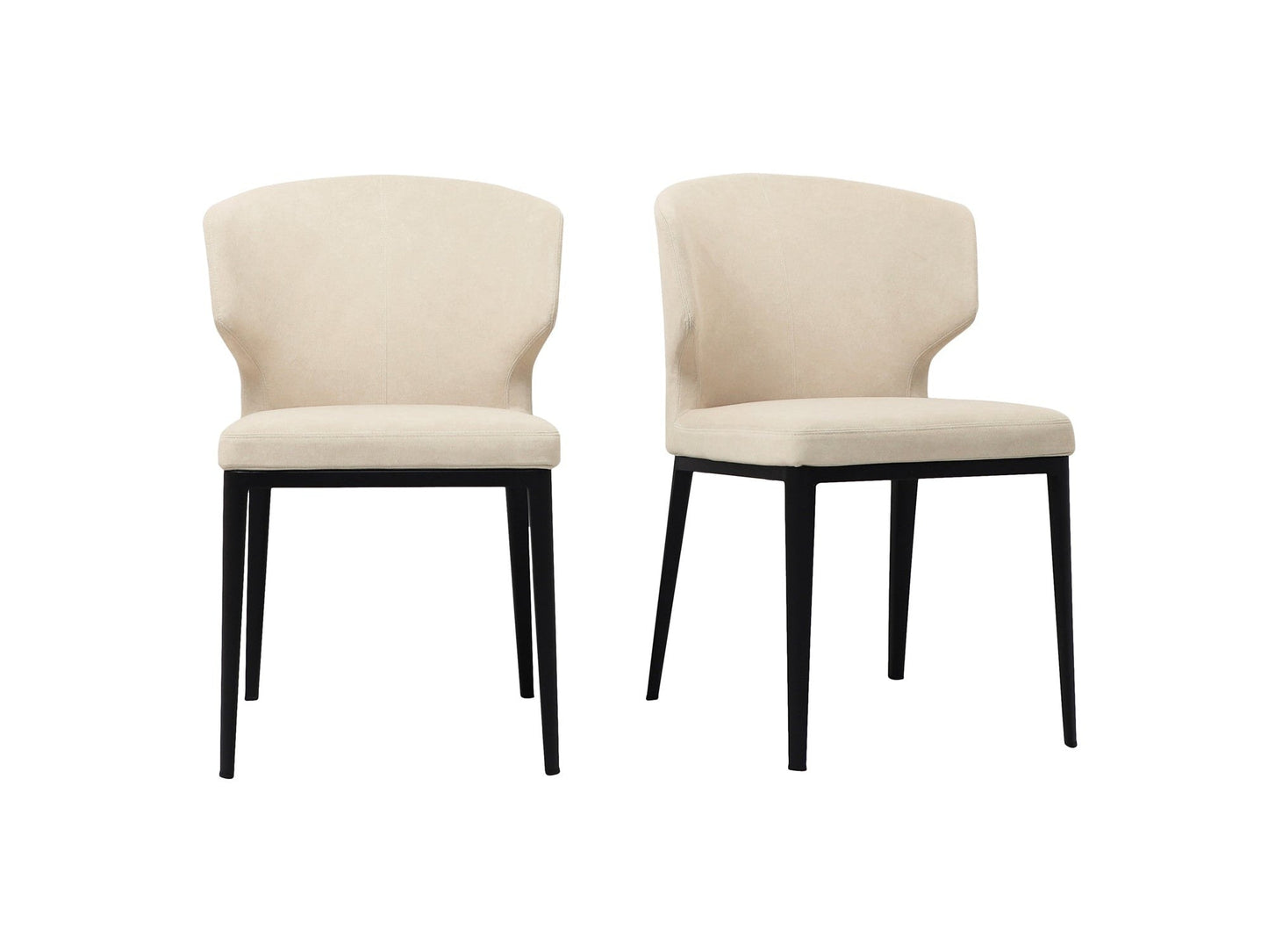 Delaney Warm Beige Dining Chair (Set of 2) - Ornate Home