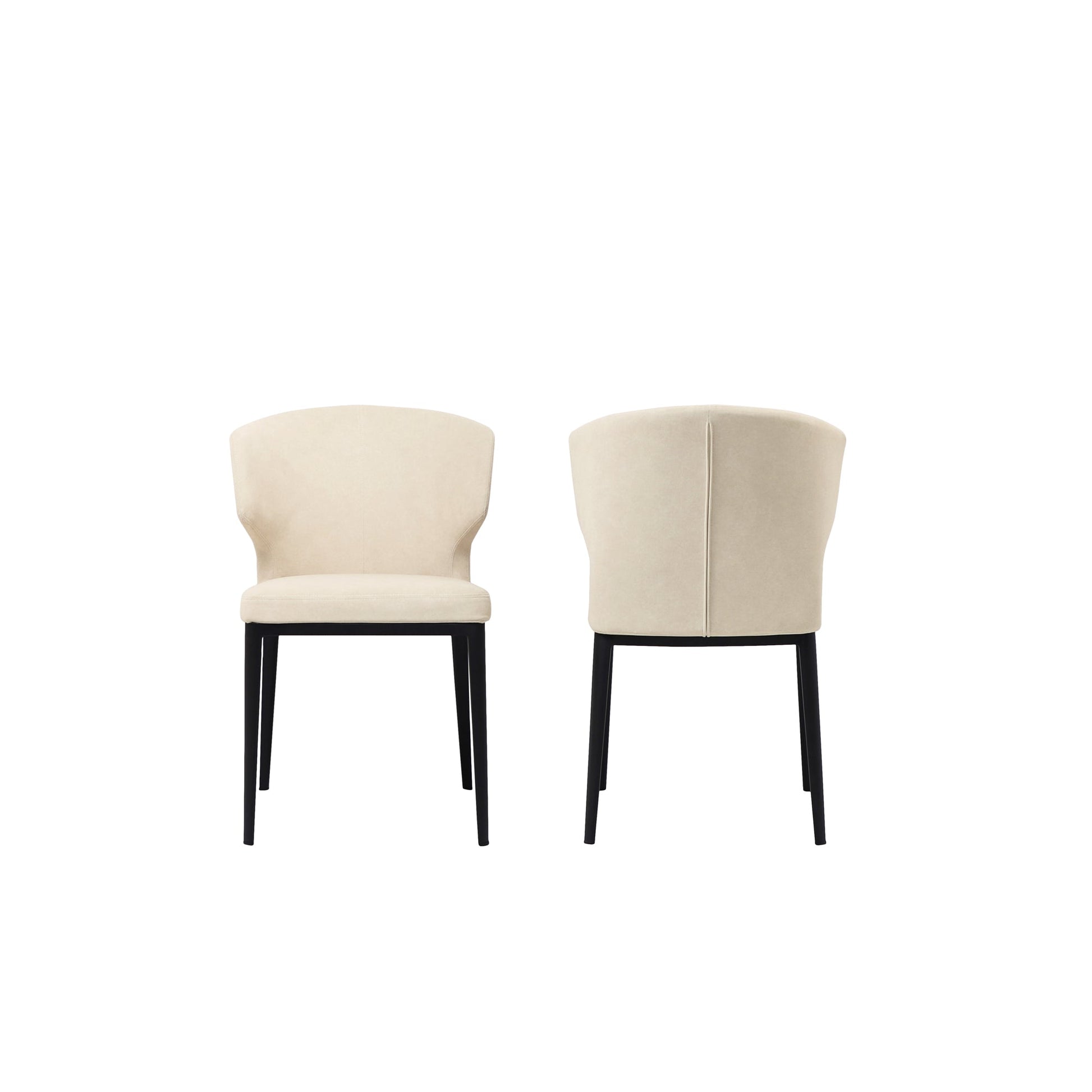 Delaney Warm Beige Dining Chair (Set of 2) - Ornate Home