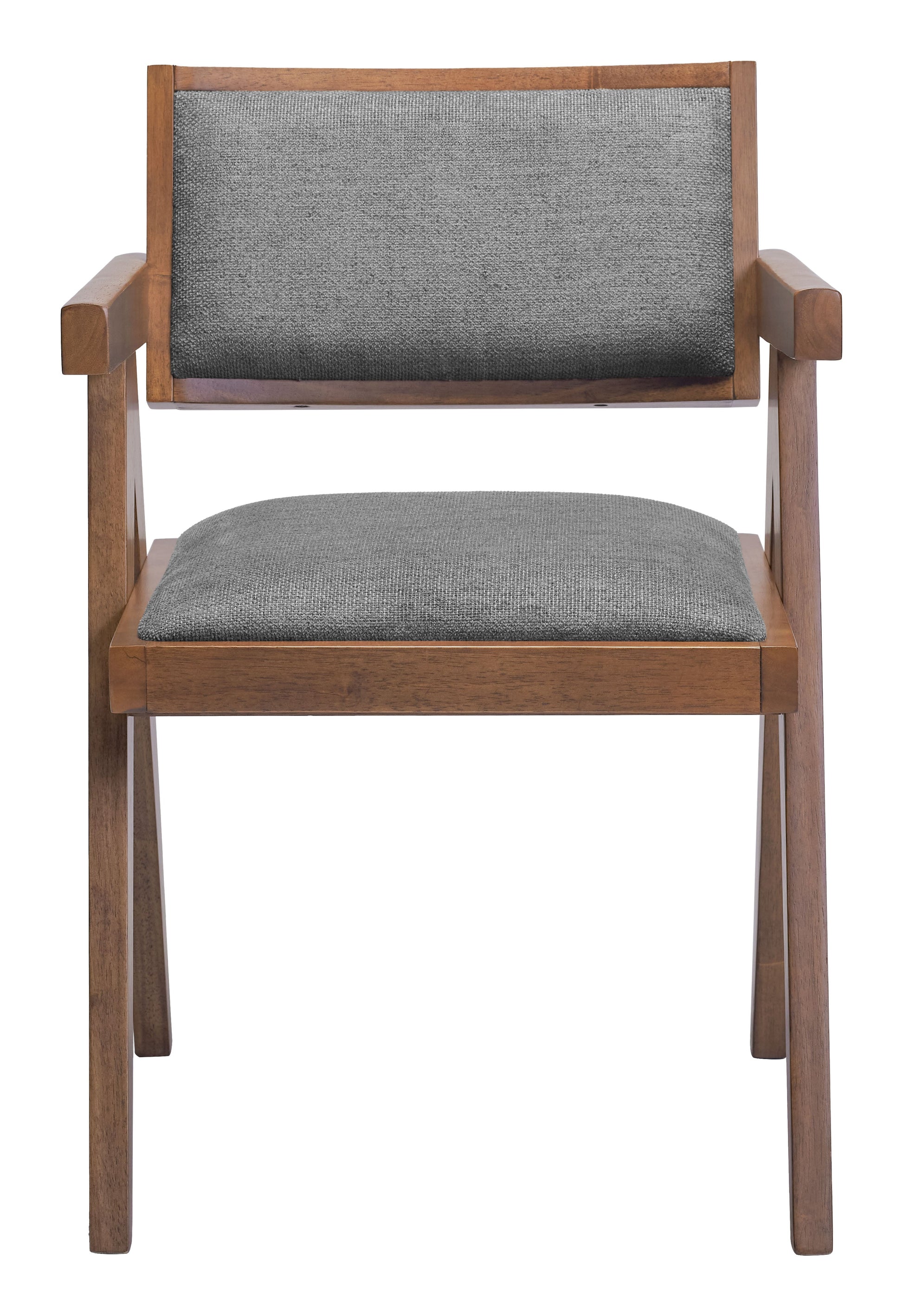 Delhi Gray & Walnut Dining Chair (Set of 2) - Ornate Home
