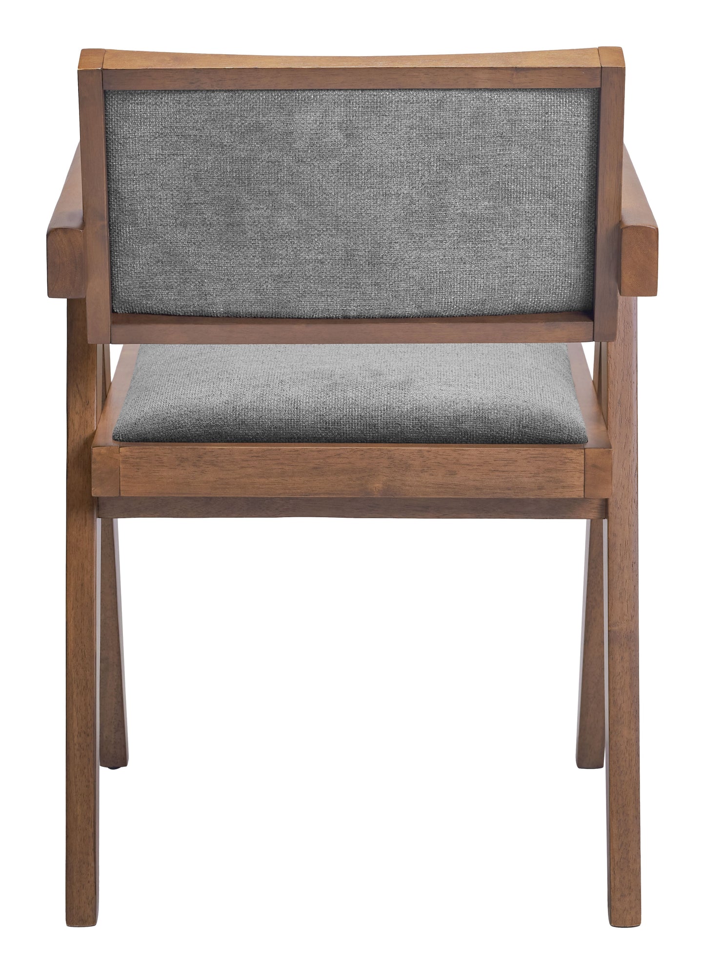 Delhi Gray & Walnut Dining Chair (Set of 2) - Ornate Home