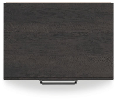 Delmorta Dark Gray-22" 2 Drawer Charging Nightstand- Viva Furn