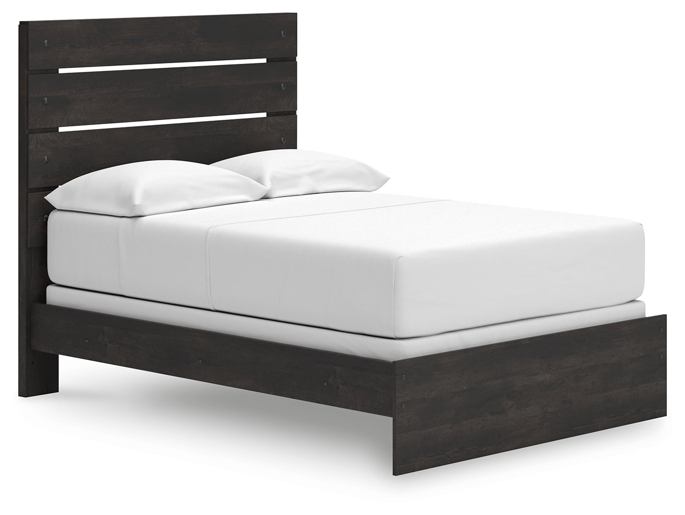 Delmorta Dark Gray Full Panel Bed- Viva Furn
