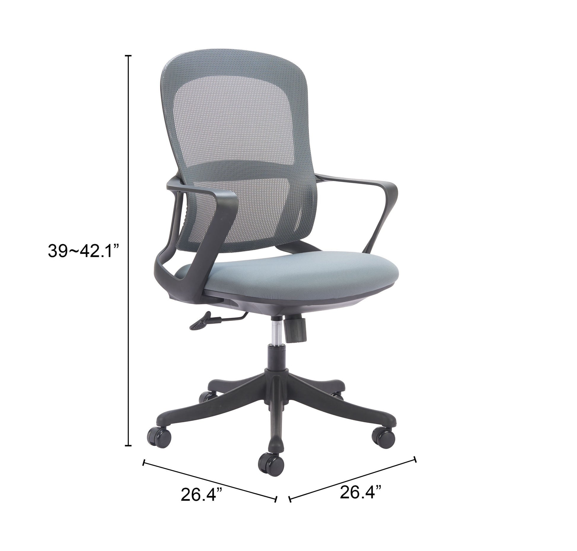 Delo Gray Office Chair - Ornate Home