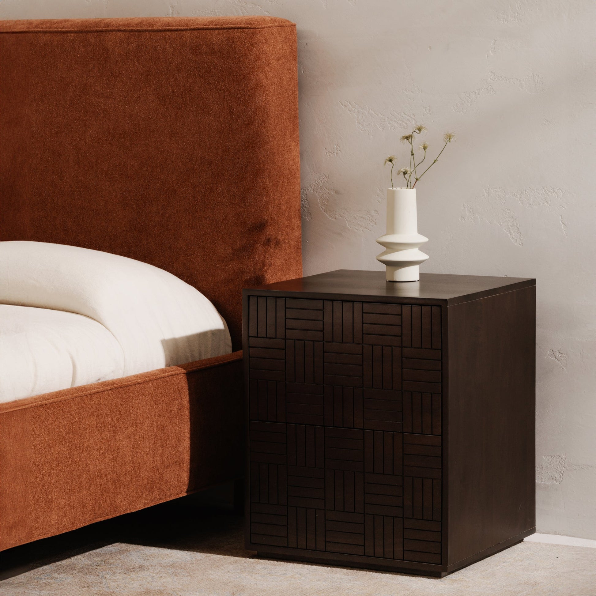 Denman Dark Brown Nightstand - Ornate Home