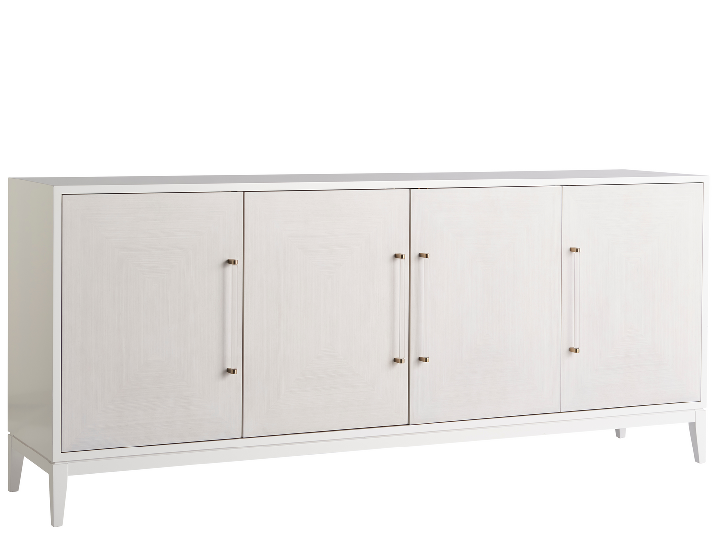Desert Rose Alabaster/White Lacquer Credenza - Ornate Home