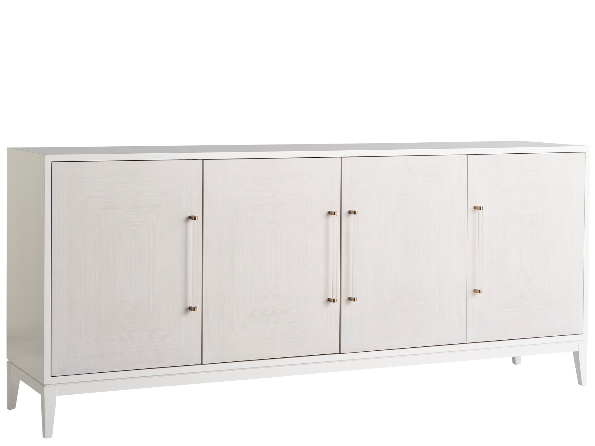 Desert Rose Alabaster/White Lacquer Credenza - Ornate Home