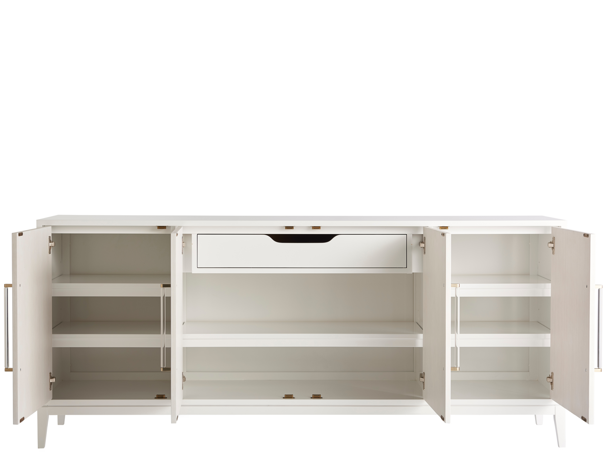 Desert Rose Alabaster/White Lacquer Credenza - Ornate Home