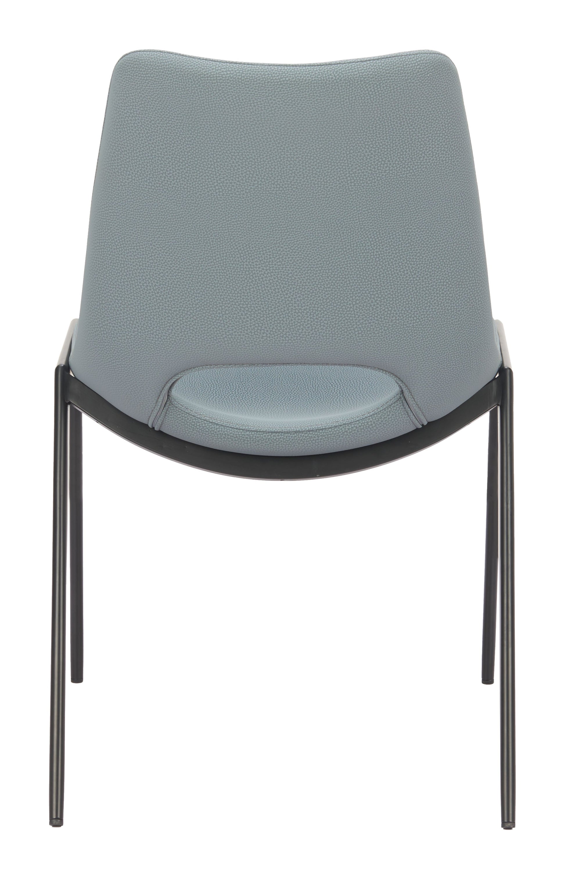 Desi Azure Gray Armless Dining Chair (Set of 2) - Ornate Home