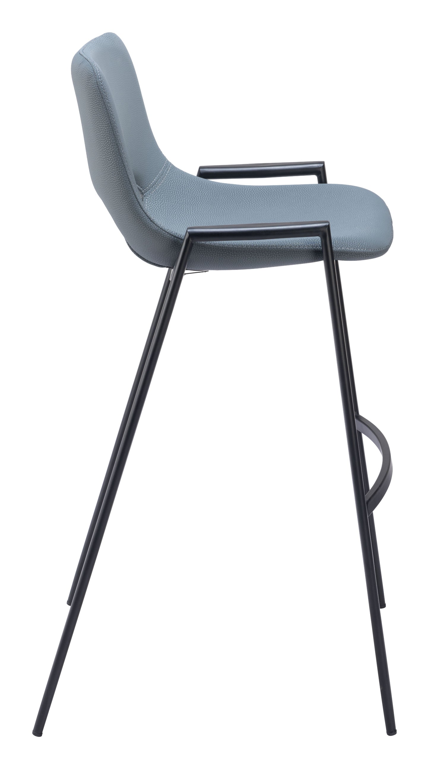 Desi Azure Gray Barstool (Set of 2) - Ornate Home