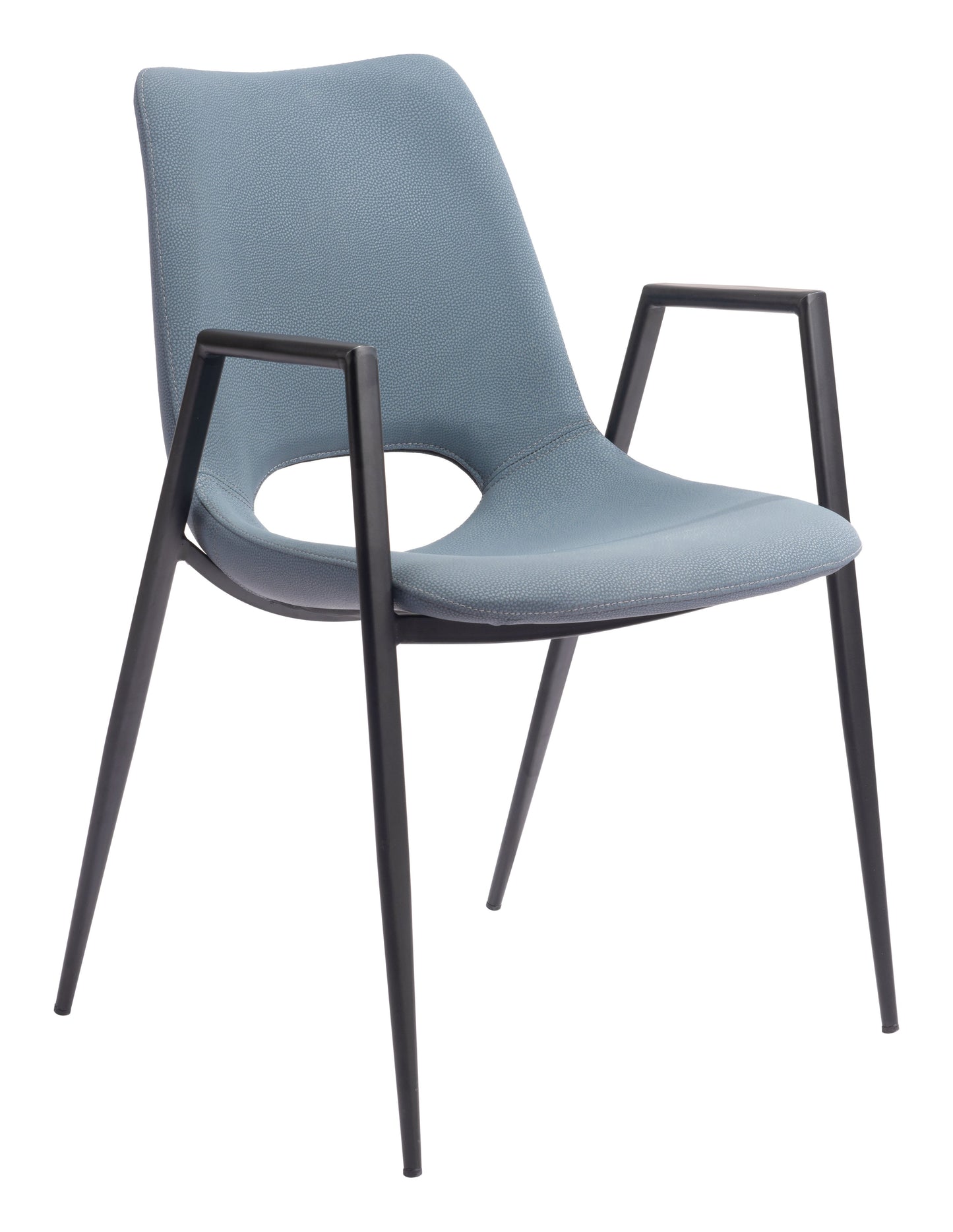 Desi Azure Gray Dining Chair (Set of 2) - Ornate Home