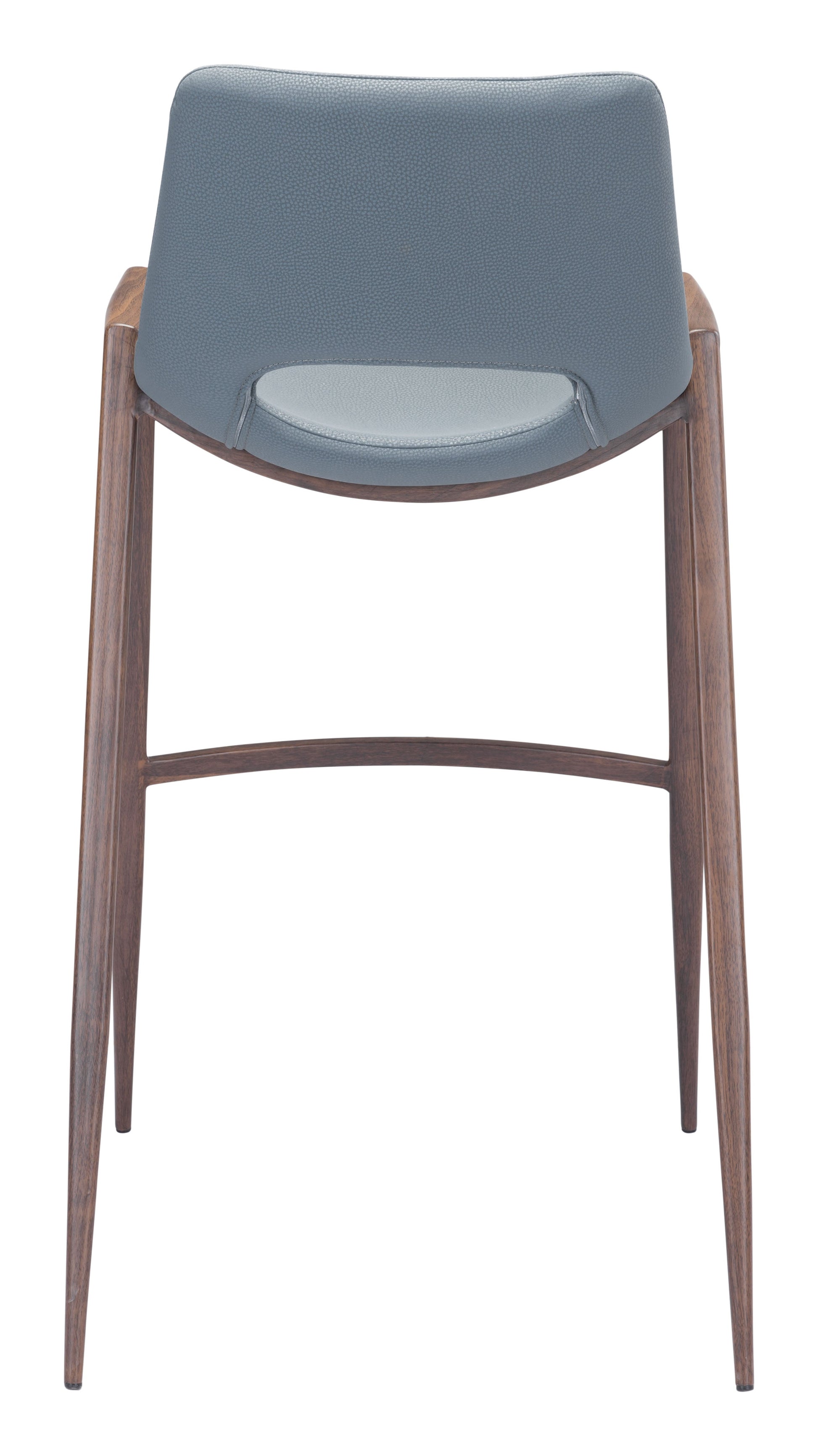 Desi Azure Gray & Walnut Barstool (Set of 2) - Ornate Home