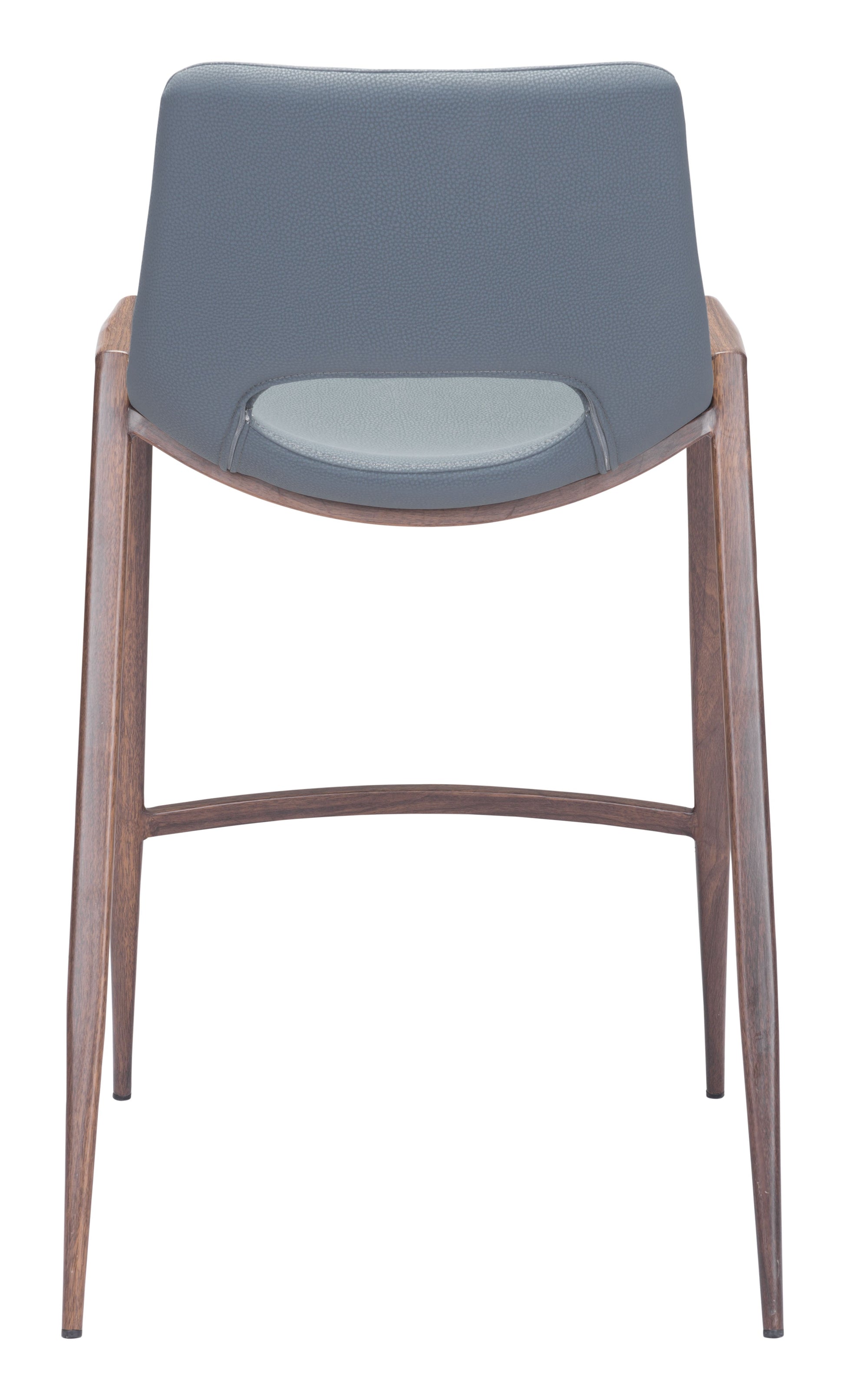 Desi Azure Gray & Walnut Counter Stool (Set of 2) - Ornate Home
