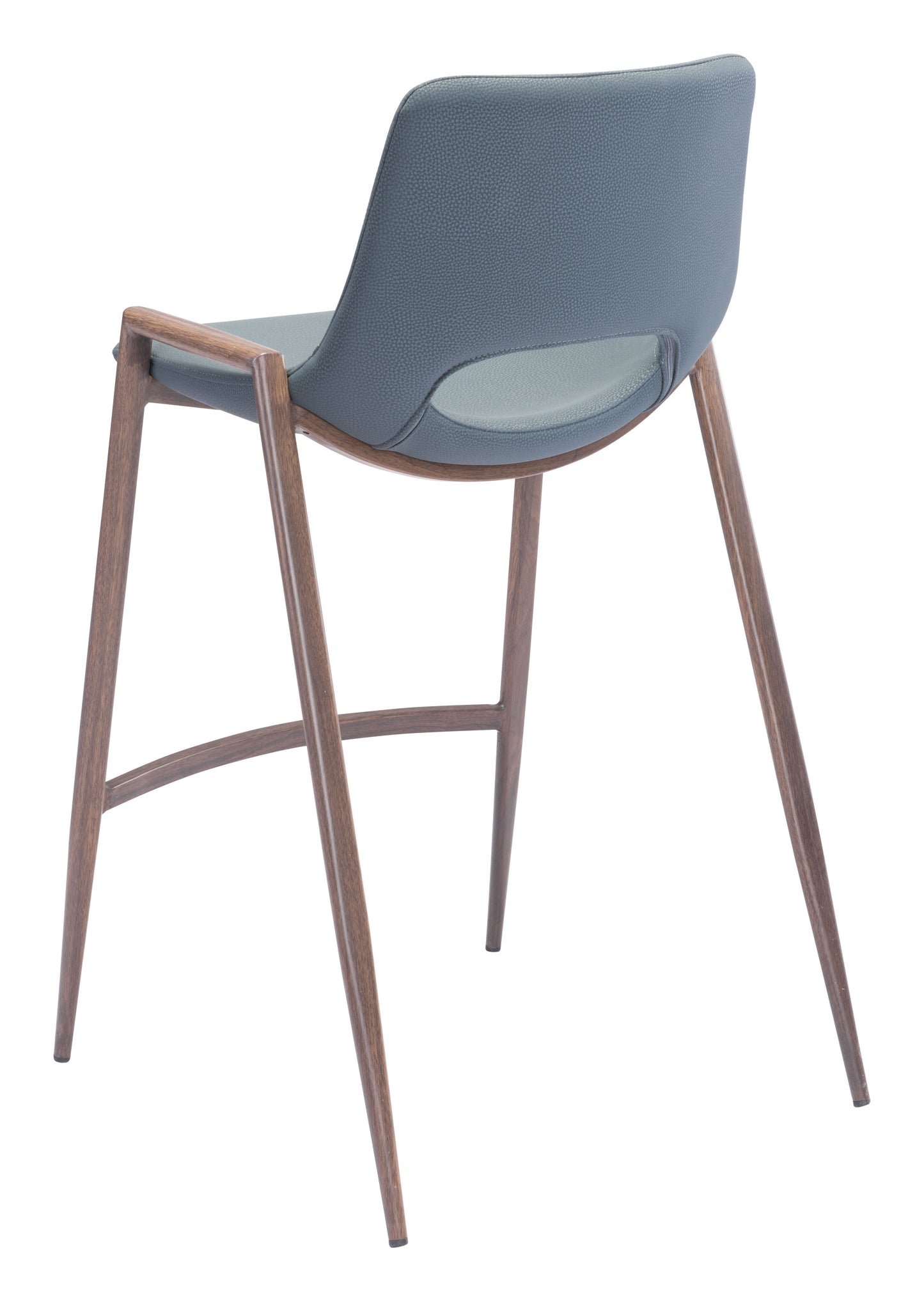 Desi Azure Gray & Walnut Counter Stool (Set of 2) - Ornate Home