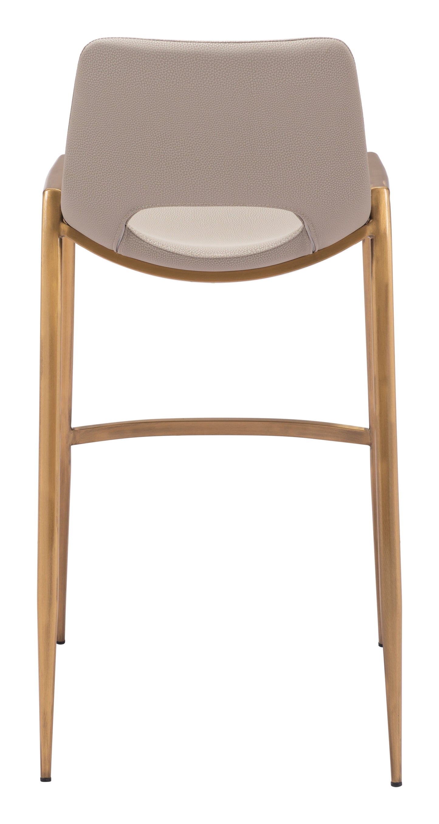 Desi Beige & Gold Barstool (Set of 2) - Ornate Home