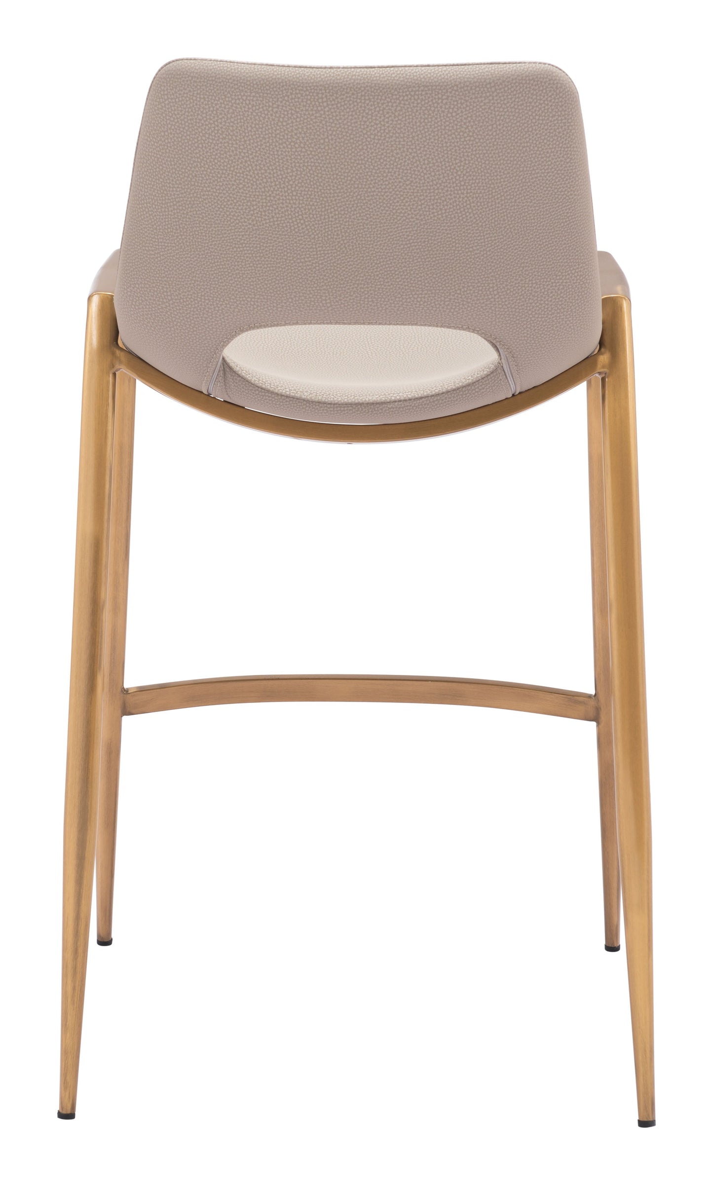 Desi Beige & Gold Counter Stool (Set of 2) - Ornate Home