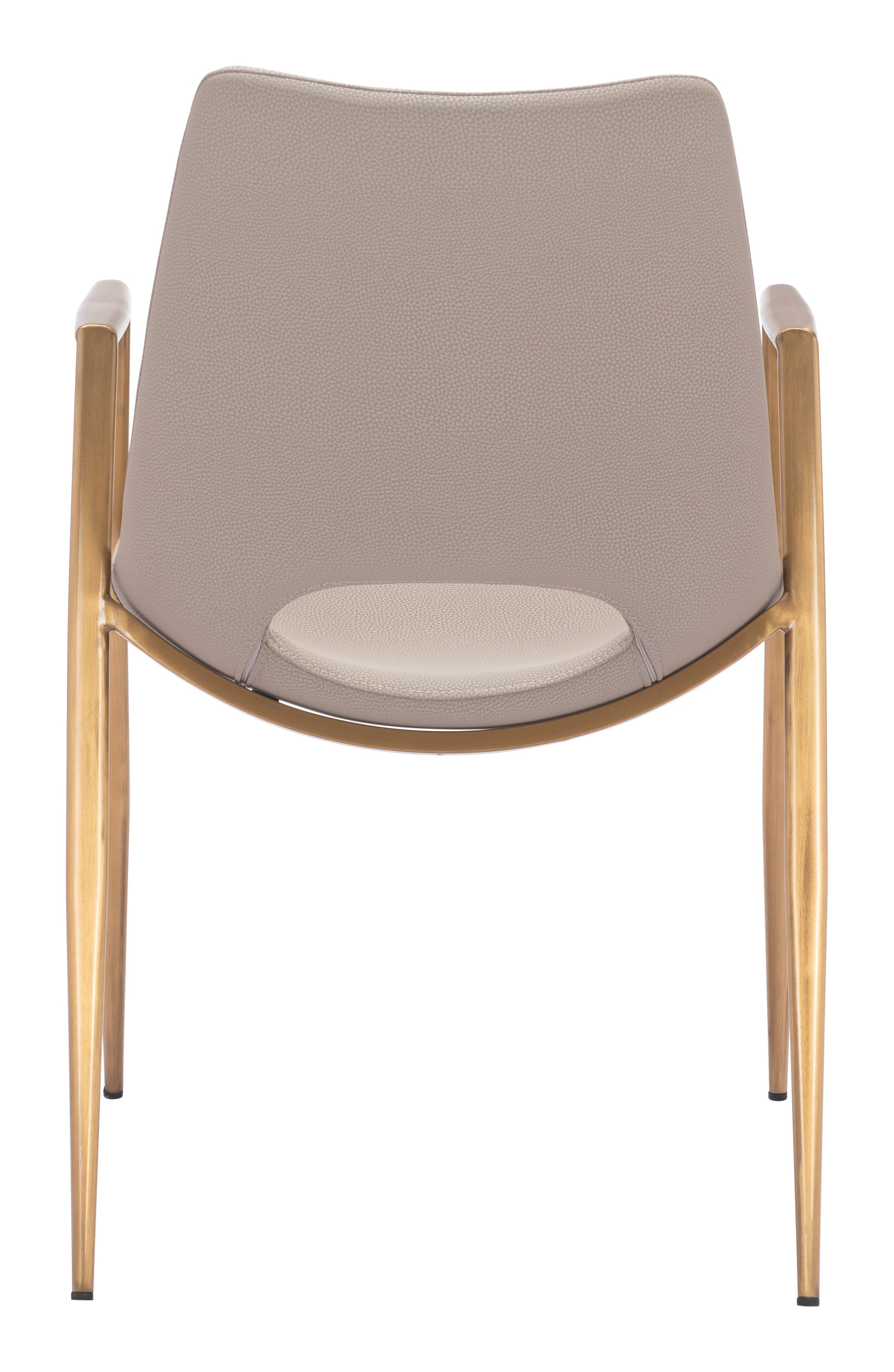 Desi Beige & Gold Dining Chair (Set of 2) - Ornate Home