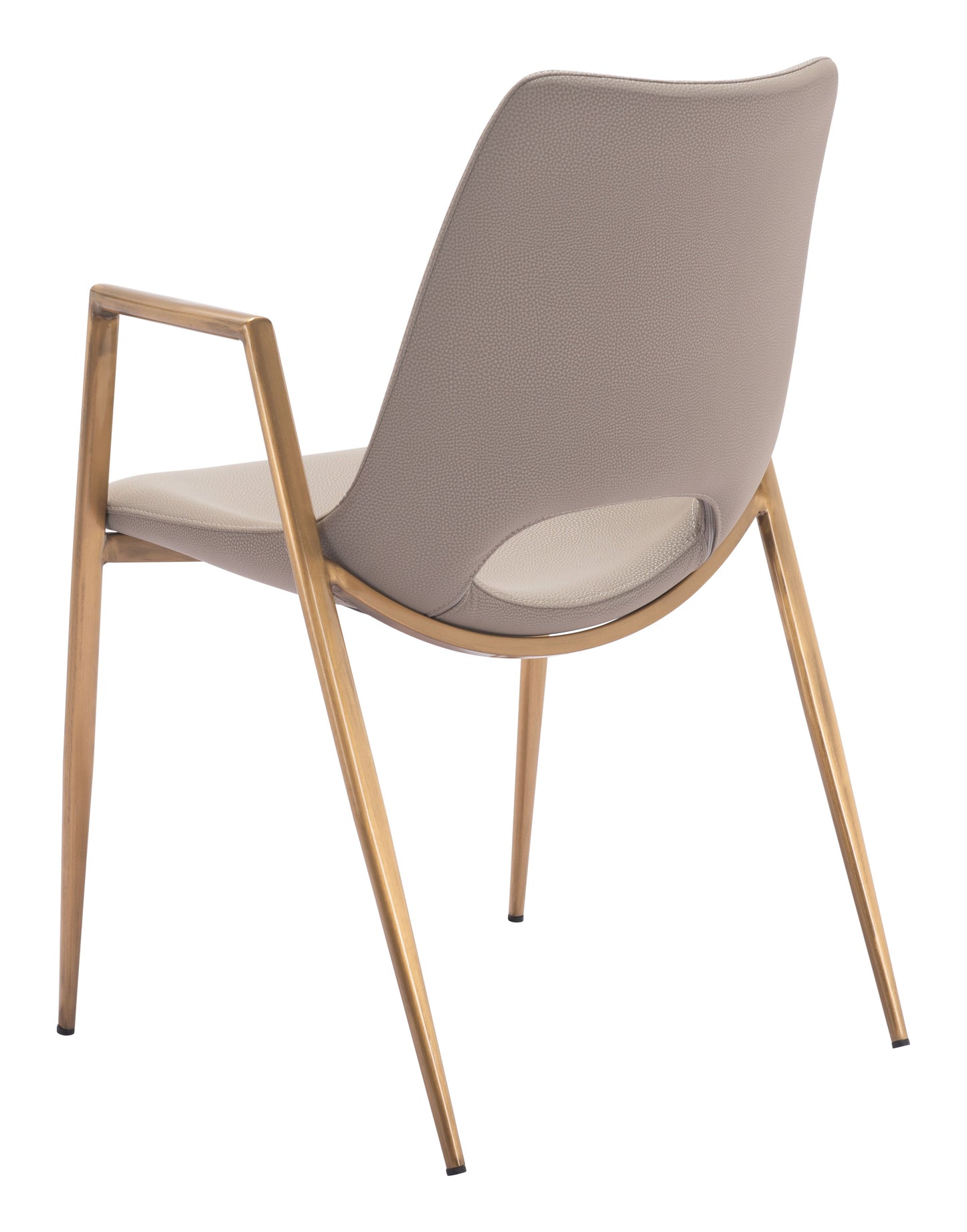 Desi Beige & Gold Dining Chair (Set of 2) - Ornate Home