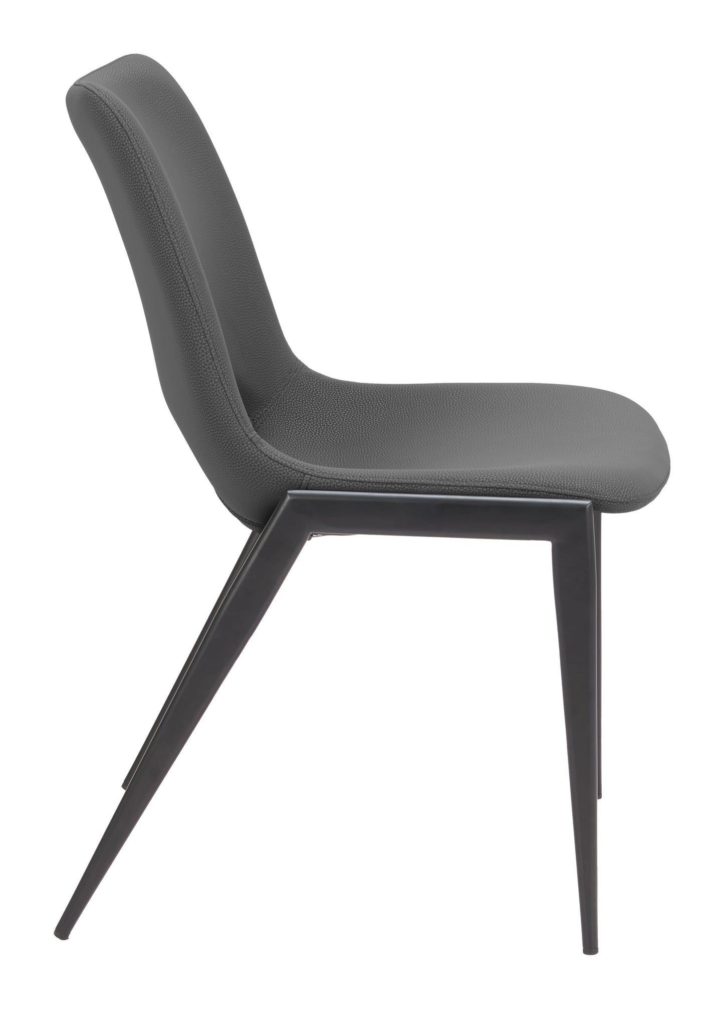 Desi Black Armless Dining Chair (Set of 2) - Ornate Home
