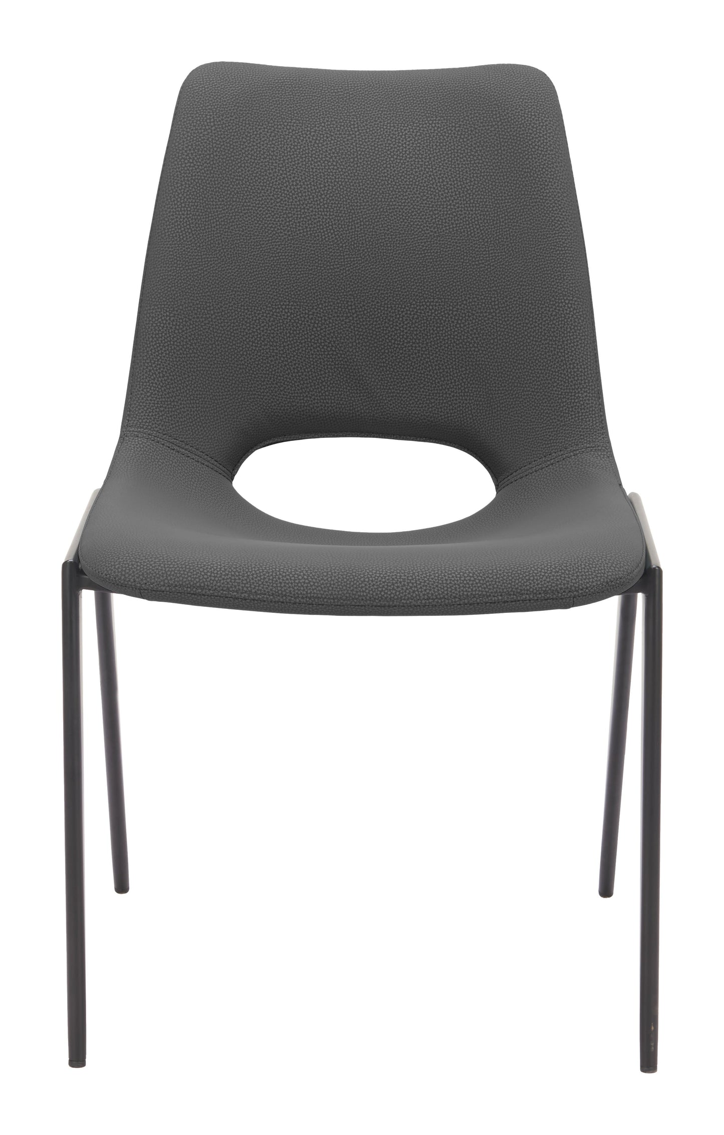 Desi Black Armless Dining Chair (Set of 2) - Ornate Home
