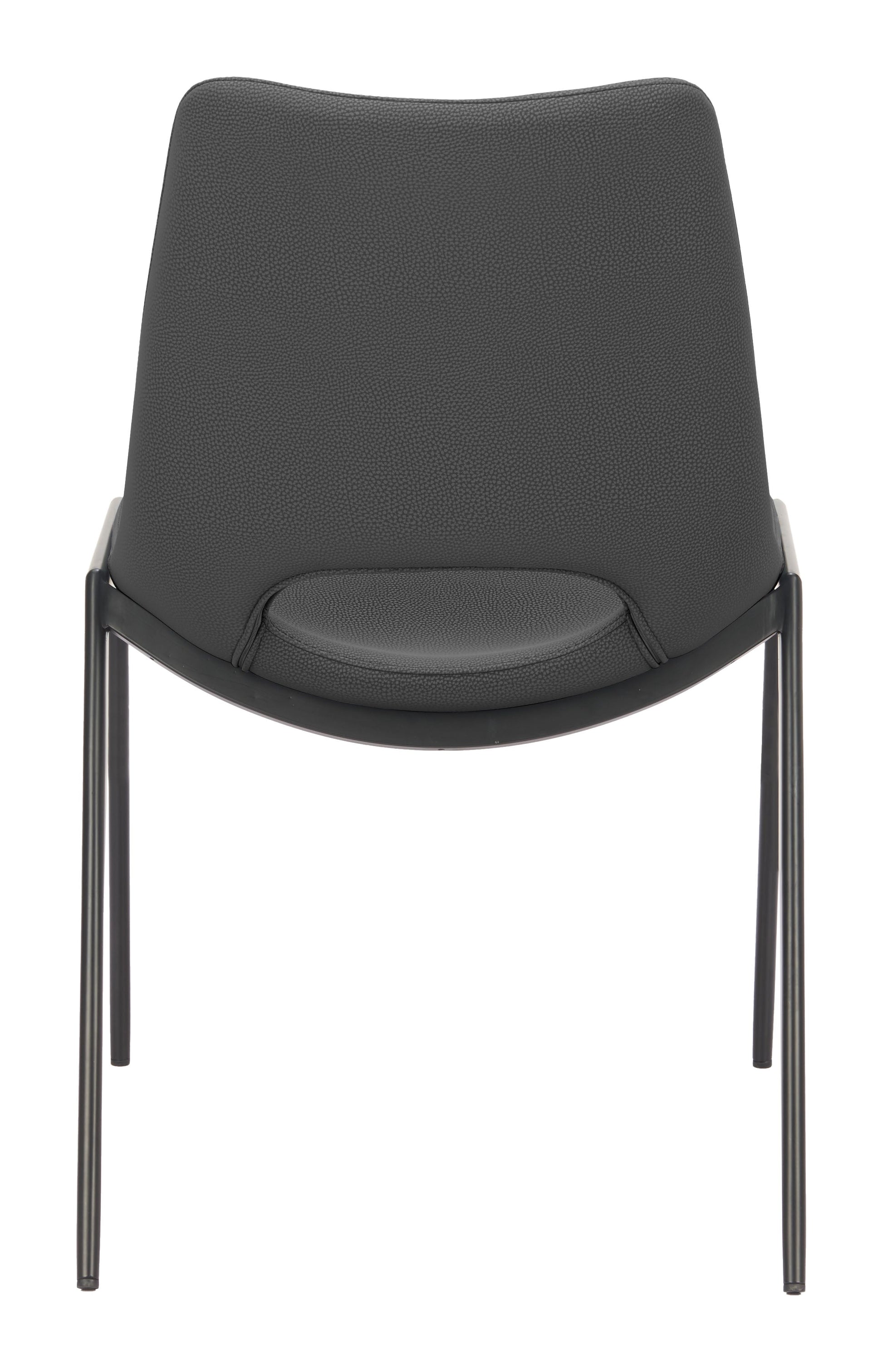 Desi Black Armless Dining Chair (Set of 2) - Ornate Home