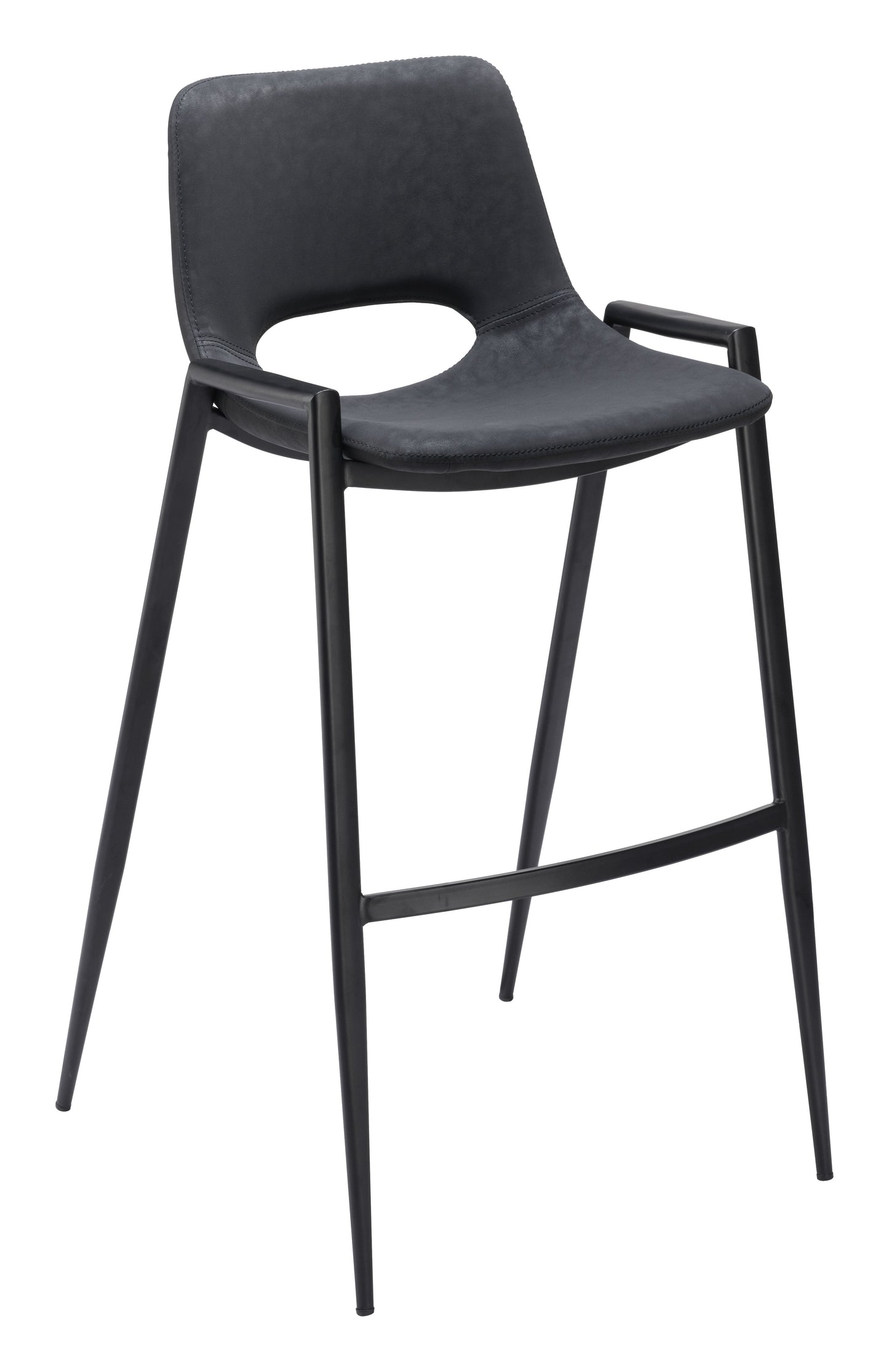 Desi Black Barstool (Set of 2) - Ornate Home