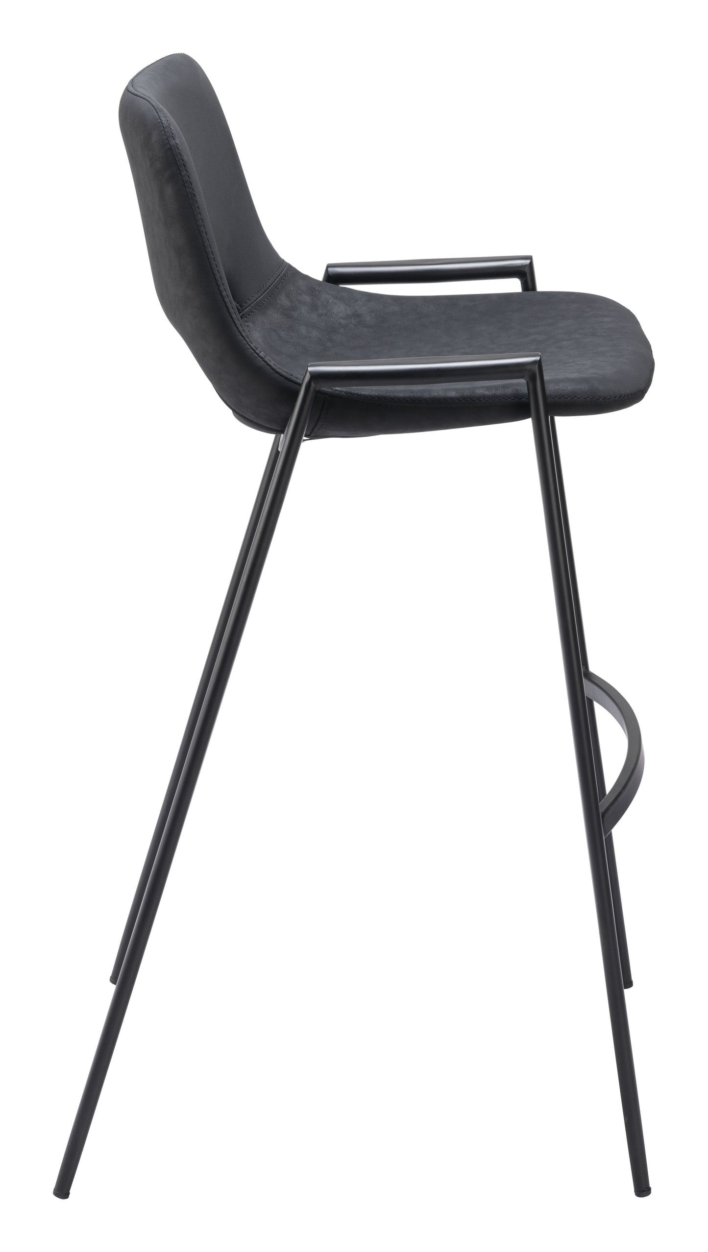 Desi Black Barstool (Set of 2) - Ornate Home