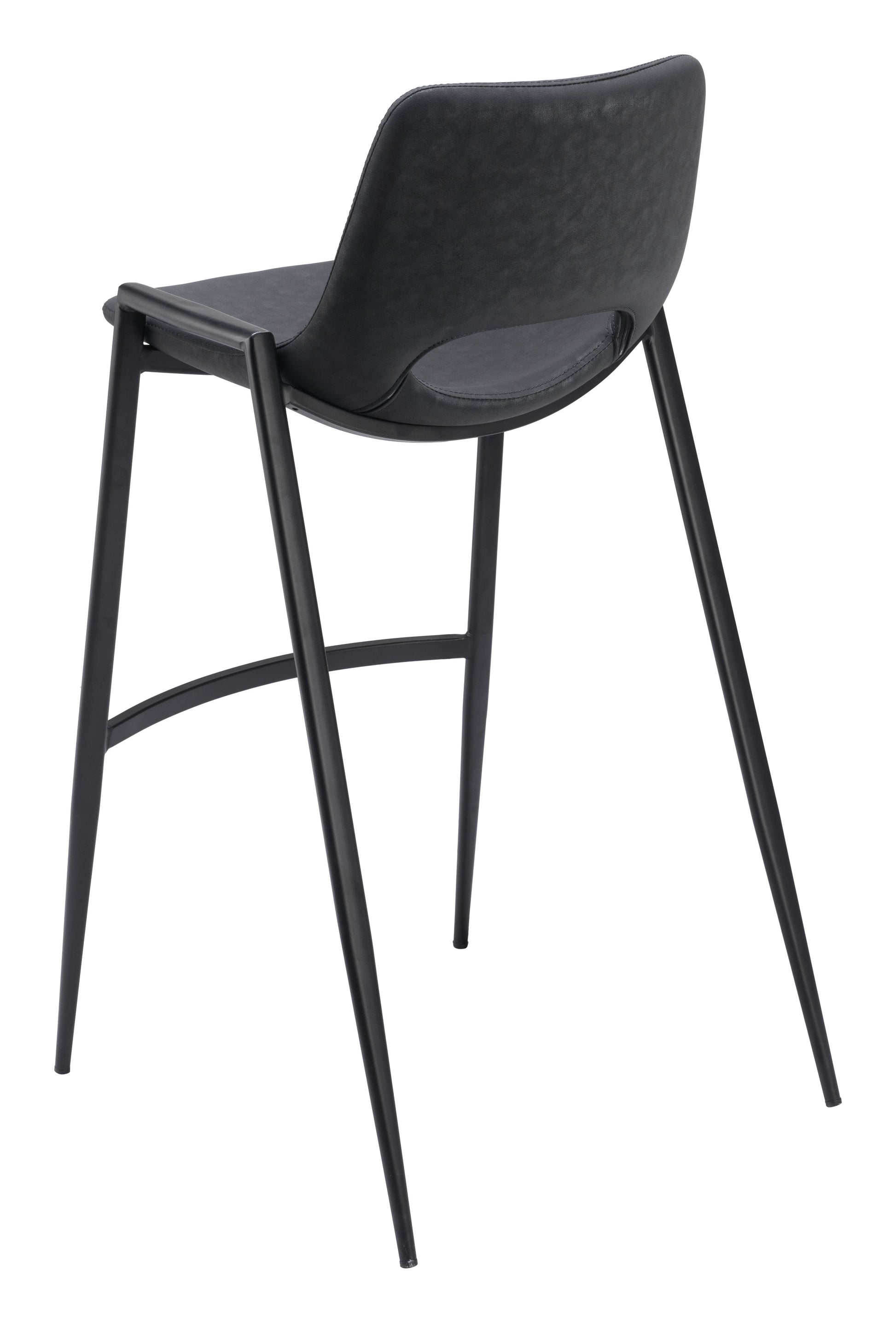 Desi Black Barstool (Set of 2) - Ornate Home