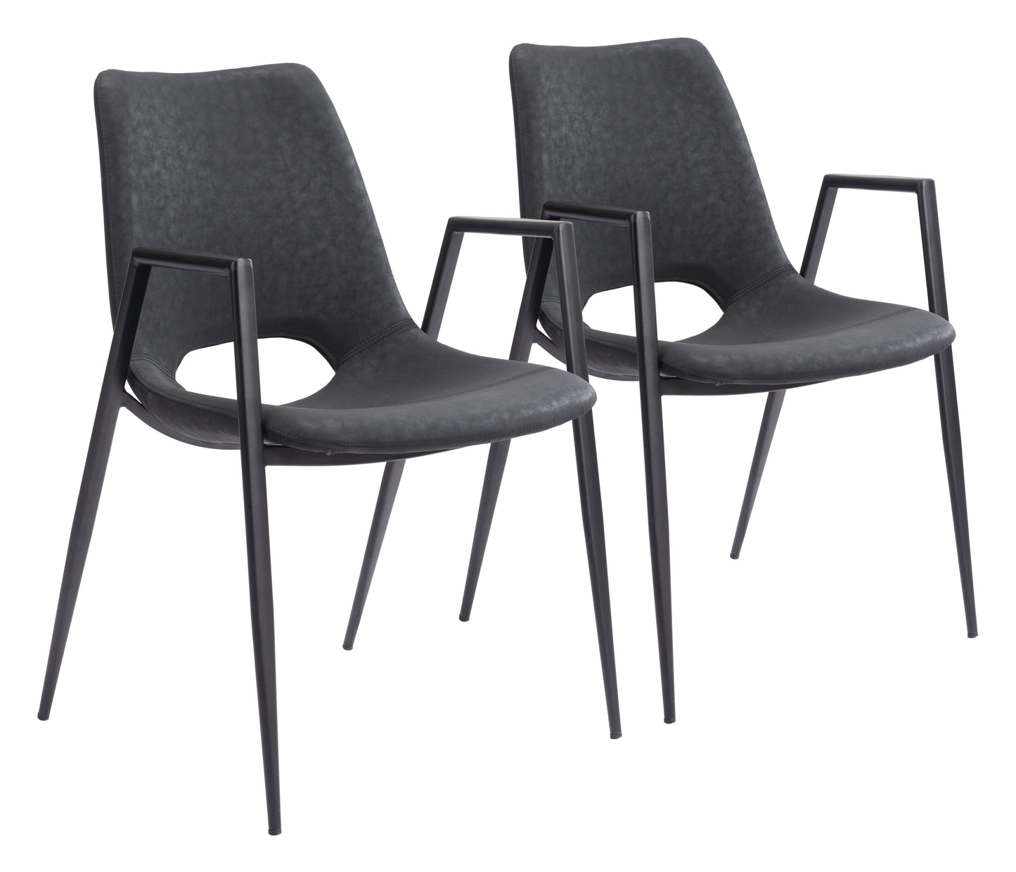 Desi Black Dining Chair (Set of 2) - Ornate Home