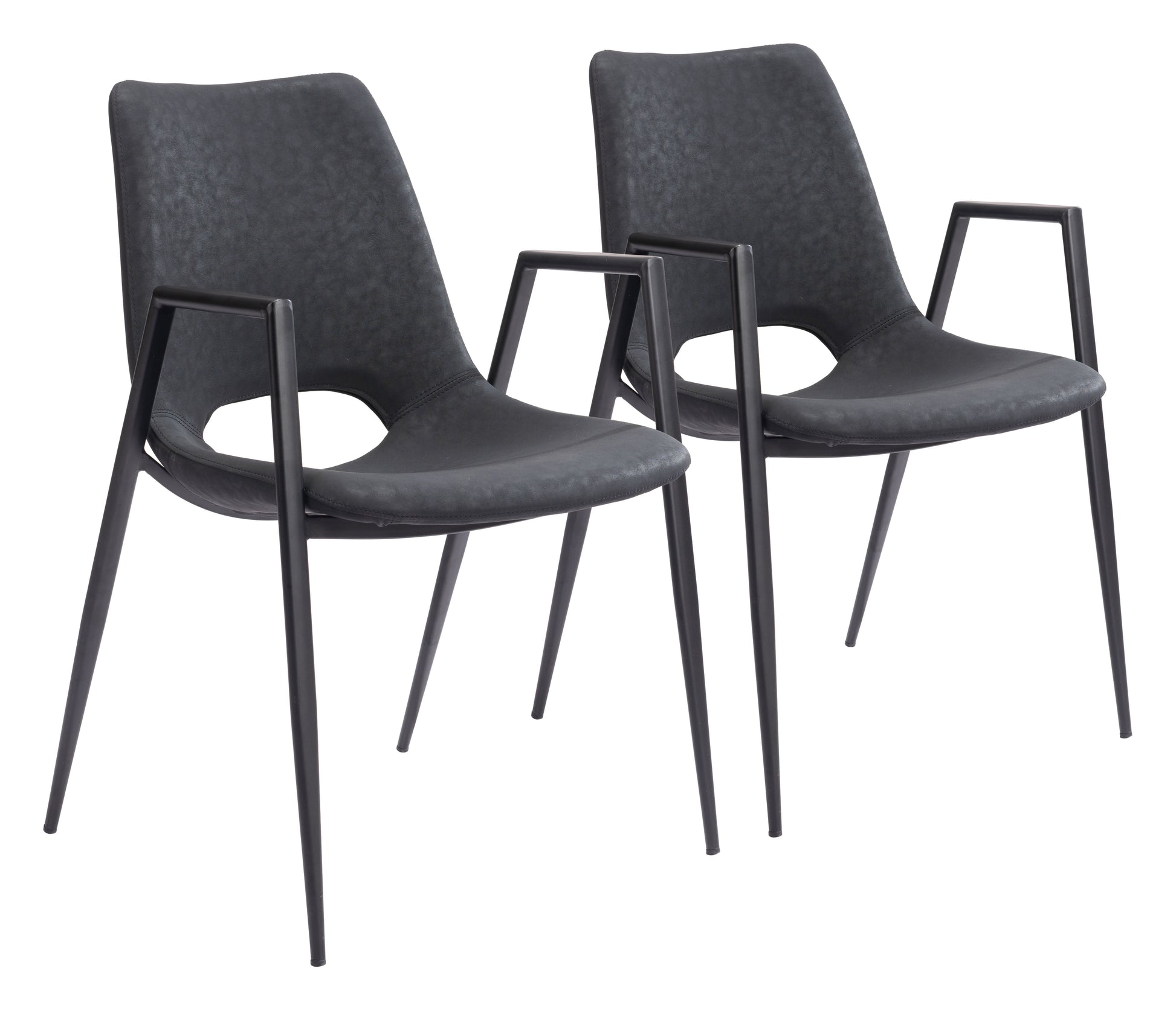Desi Black Dining Chair (Set of 2) - Ornate Home