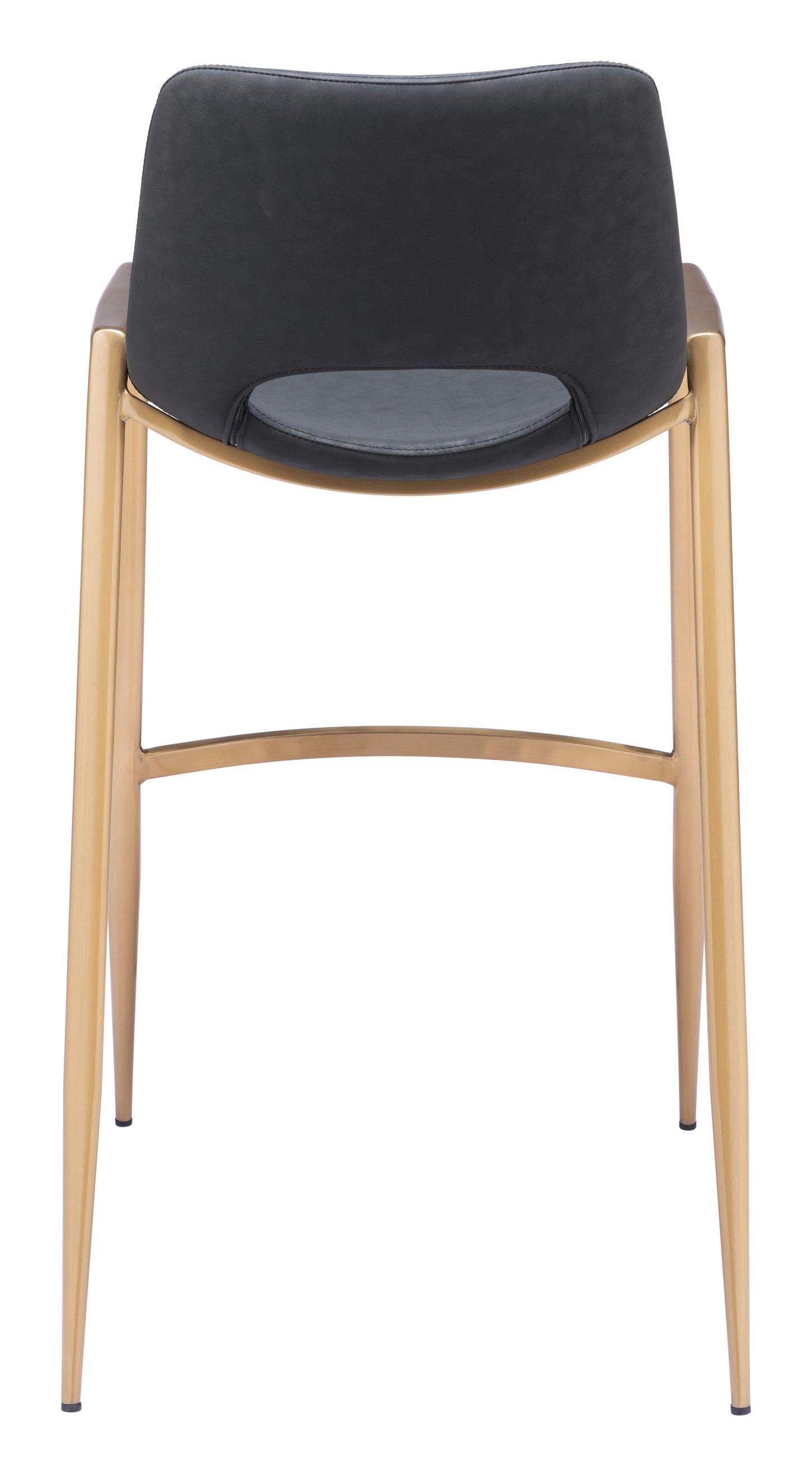 Desi Black & Gold Barstool (Set of 2) - Ornate Home